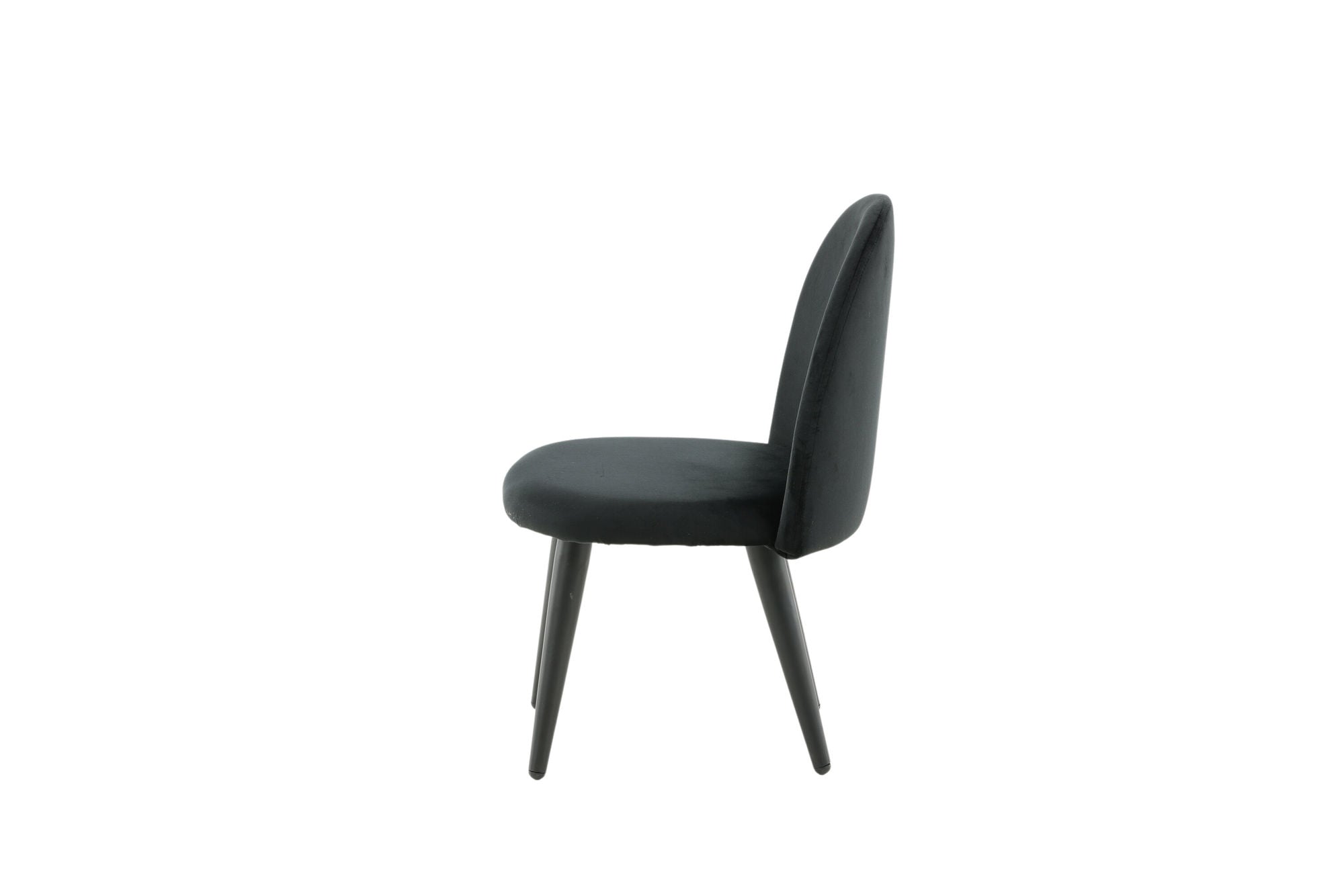 Venture Home Velvet Spisebordsstol XXS 2-pack - Black Velvet