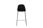 Venture Home Polar Bar stol 2-pack - Black Velvet - Black Legs