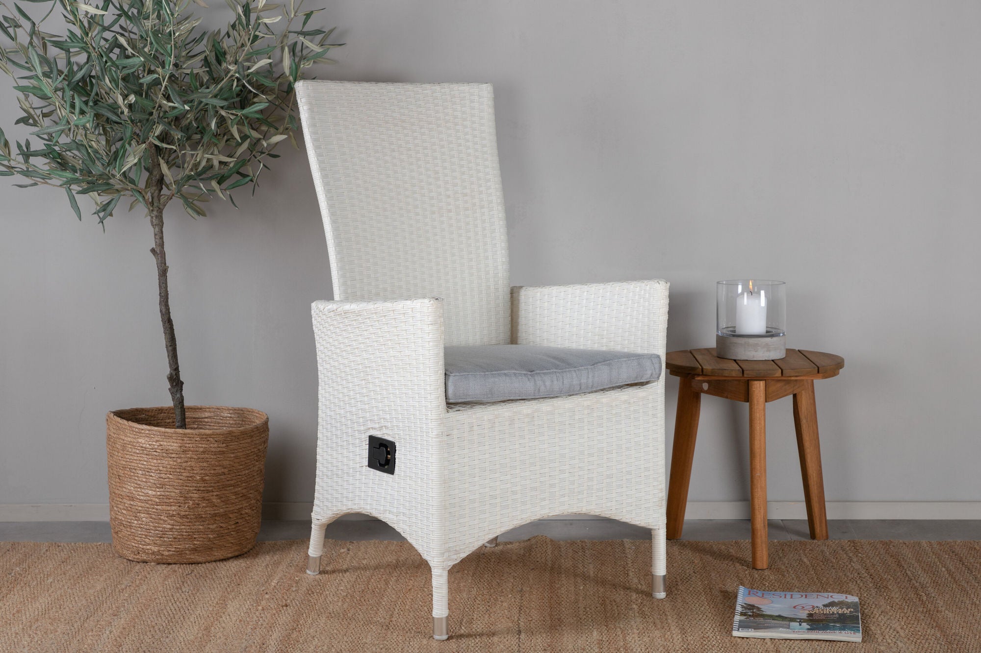 Venture Home Padova stol (Recliner) 2-pack - White/Grey