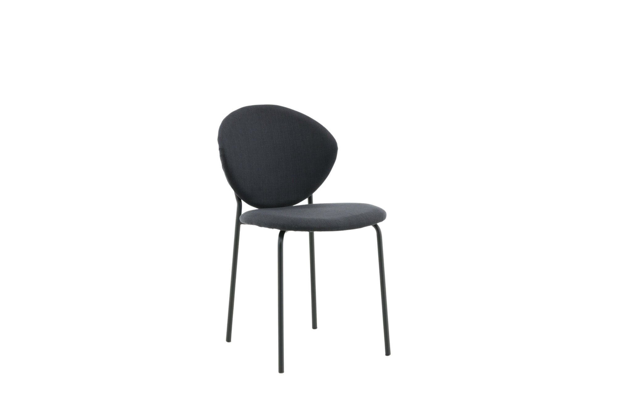 Venture Home Vault Spisebordsstol 2-pack - Black Legs - Black Fabric