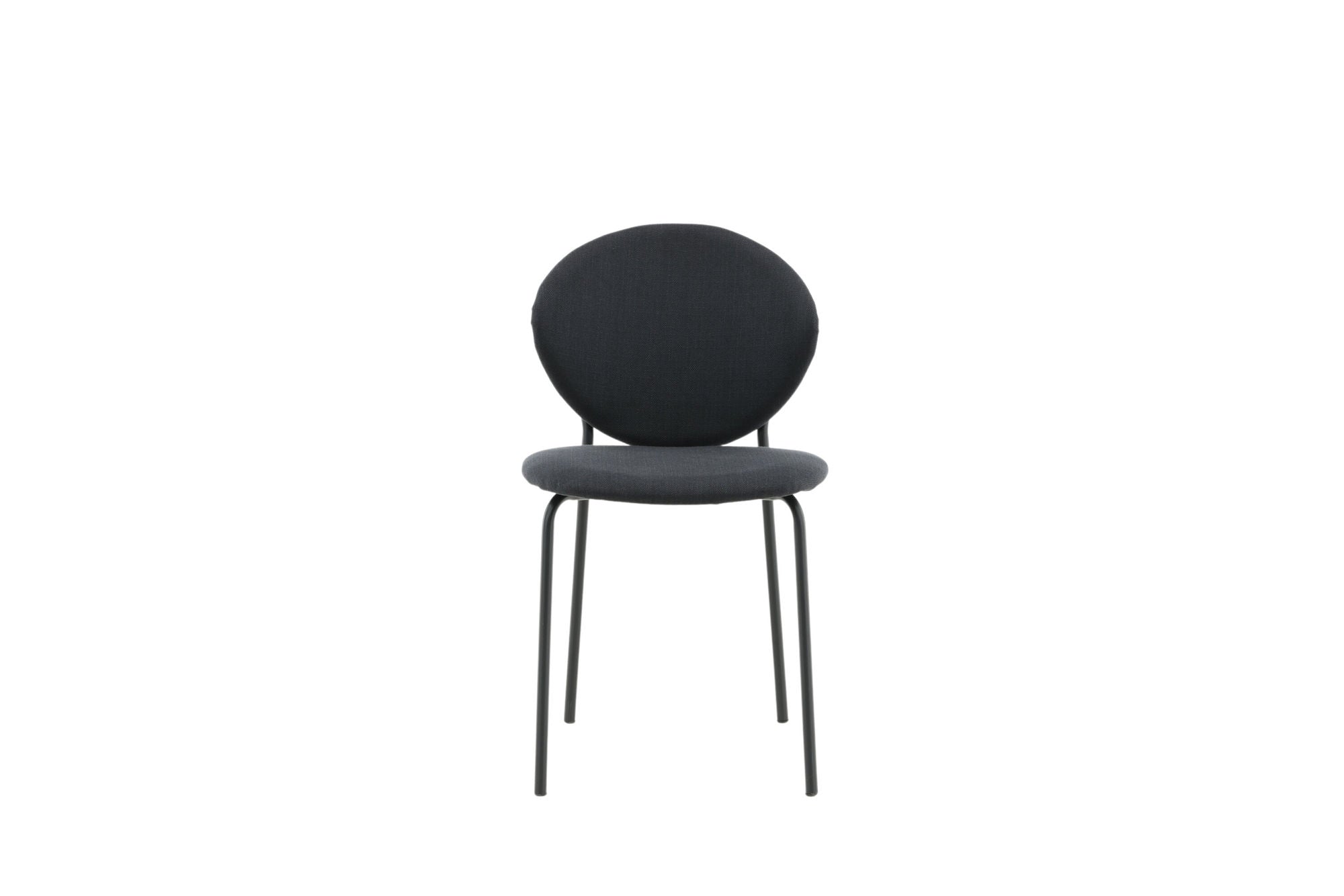 Venture Home Vault Spisebordsstol 2-pack - Black Legs - Black Fabric