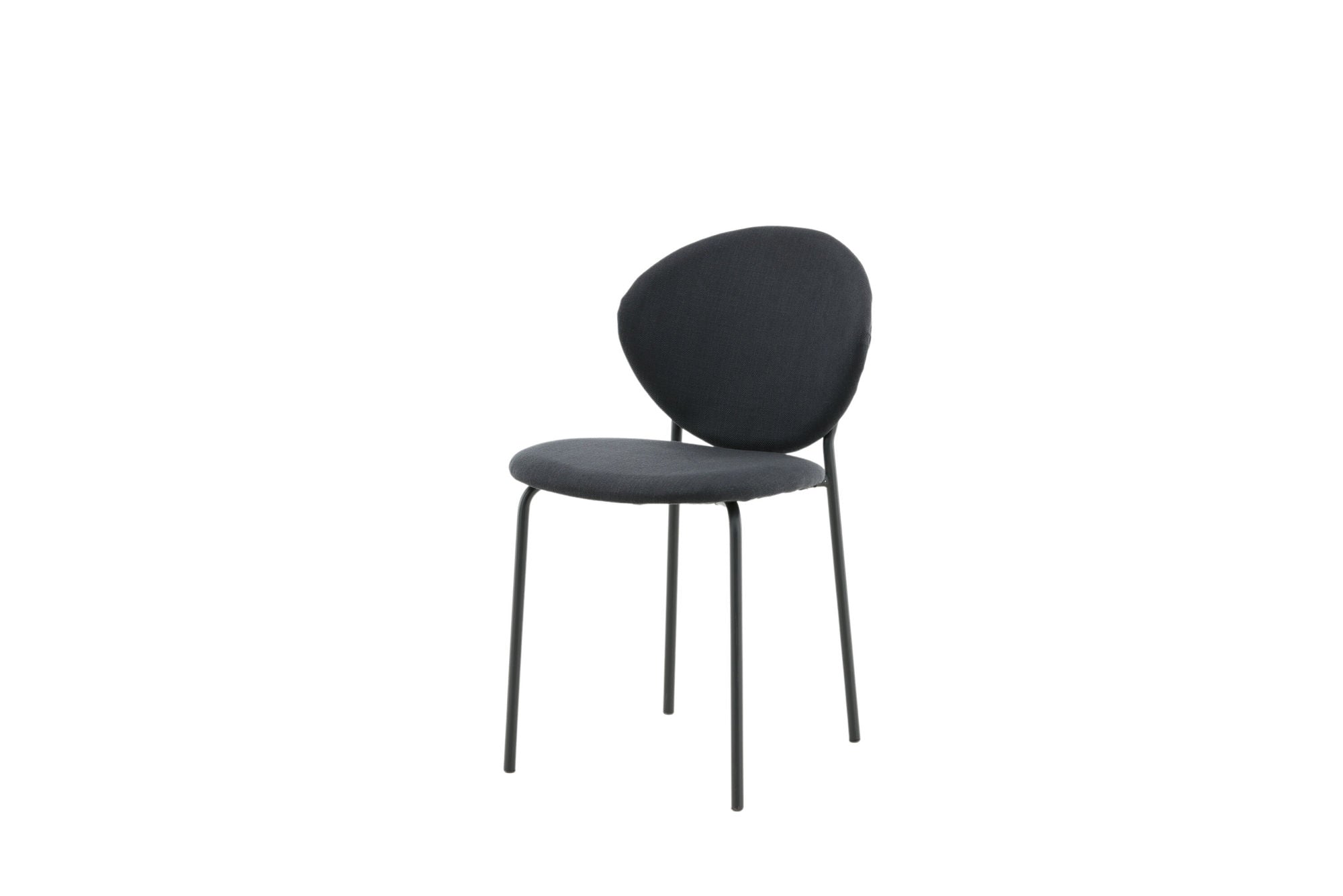 Venture Home Vault Spisebordsstol 2-pack - Black Legs - Black Fabric
