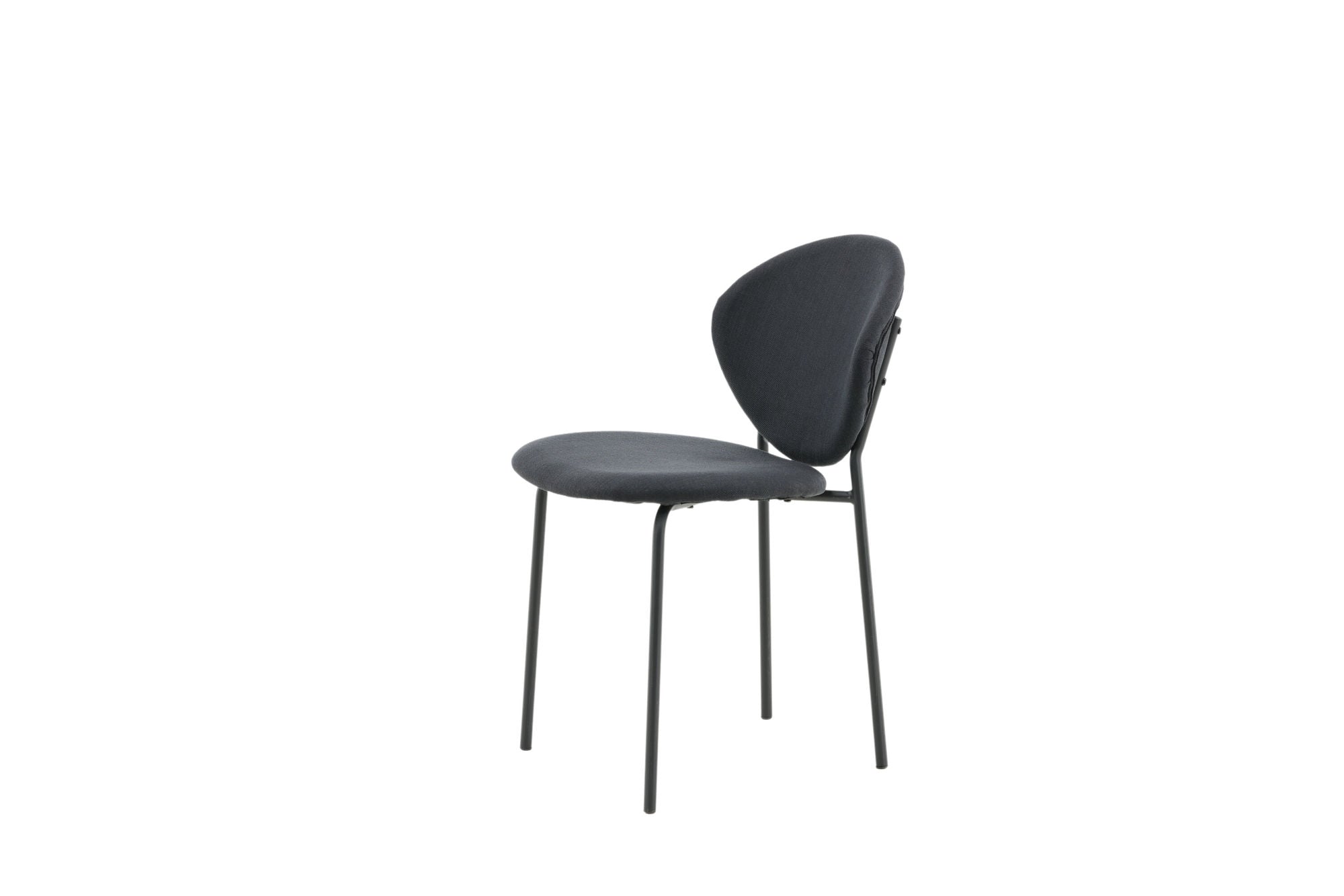 Venture Home Vault Spisebordsstol 2-pack - Black Legs - Black Fabric