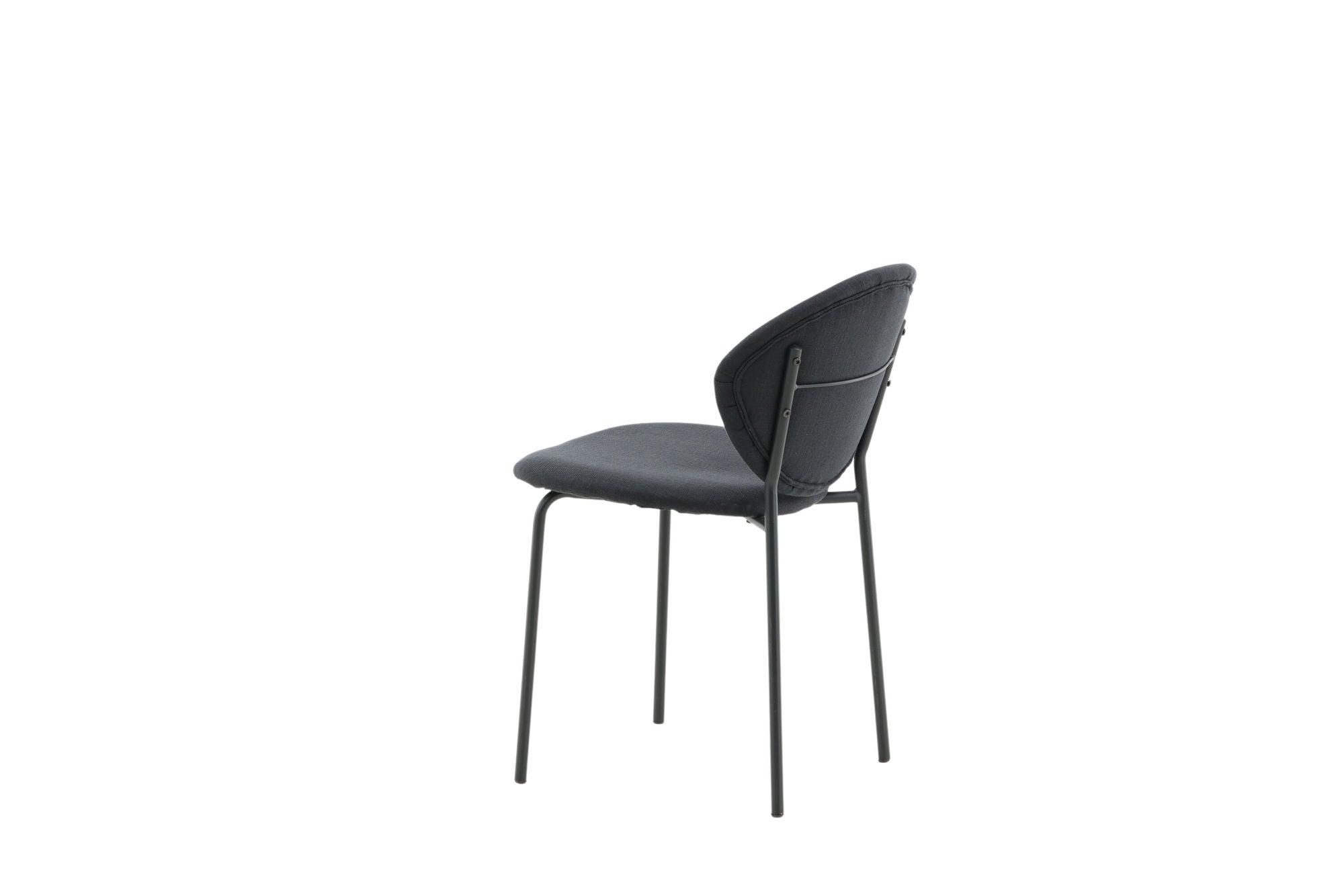 Venture Home Vault Spisebordsstol 2-pack - Black Legs - Black Fabric
