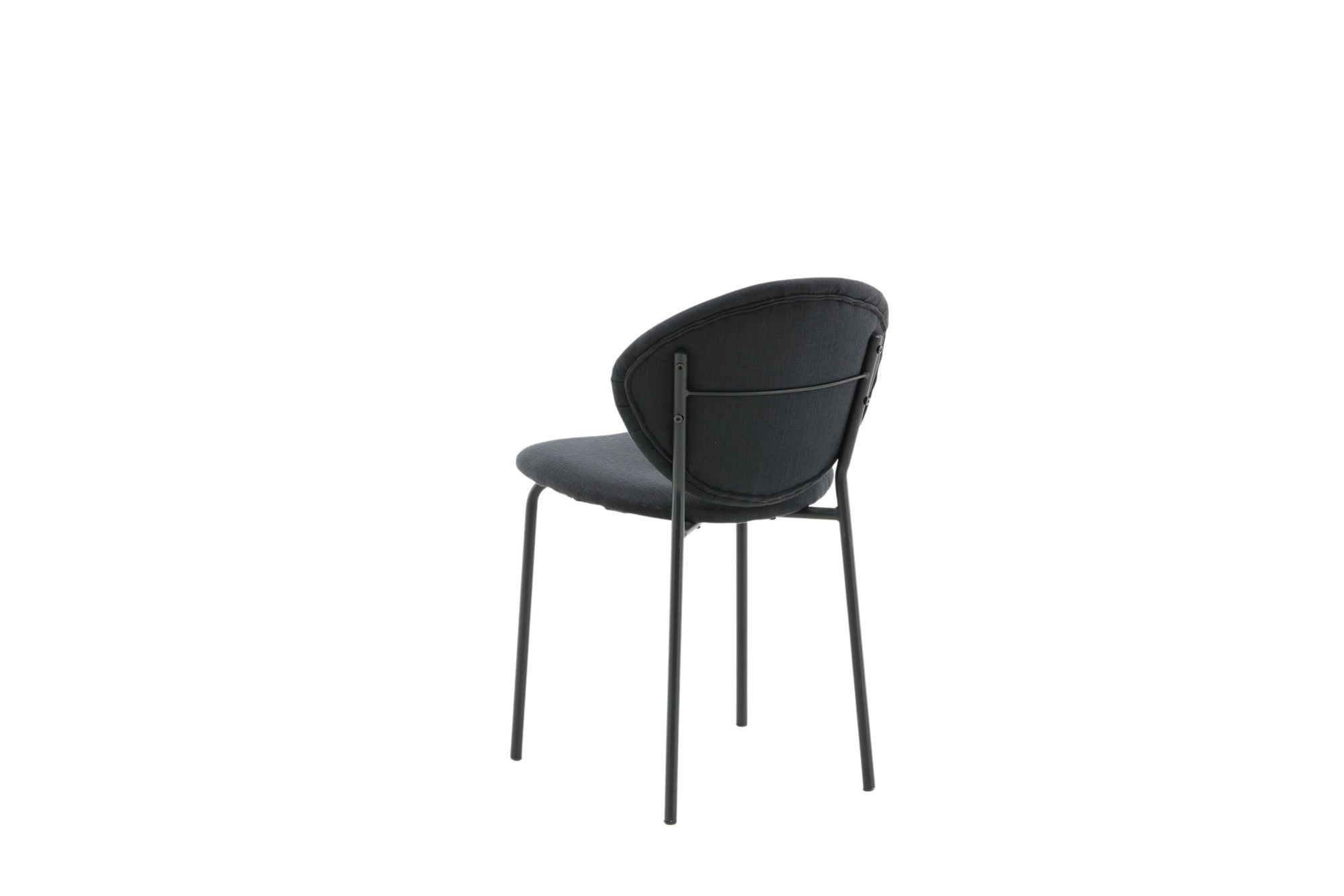 Venture Home Vault Spisebordsstol 2-pack - Black Legs - Black Fabric