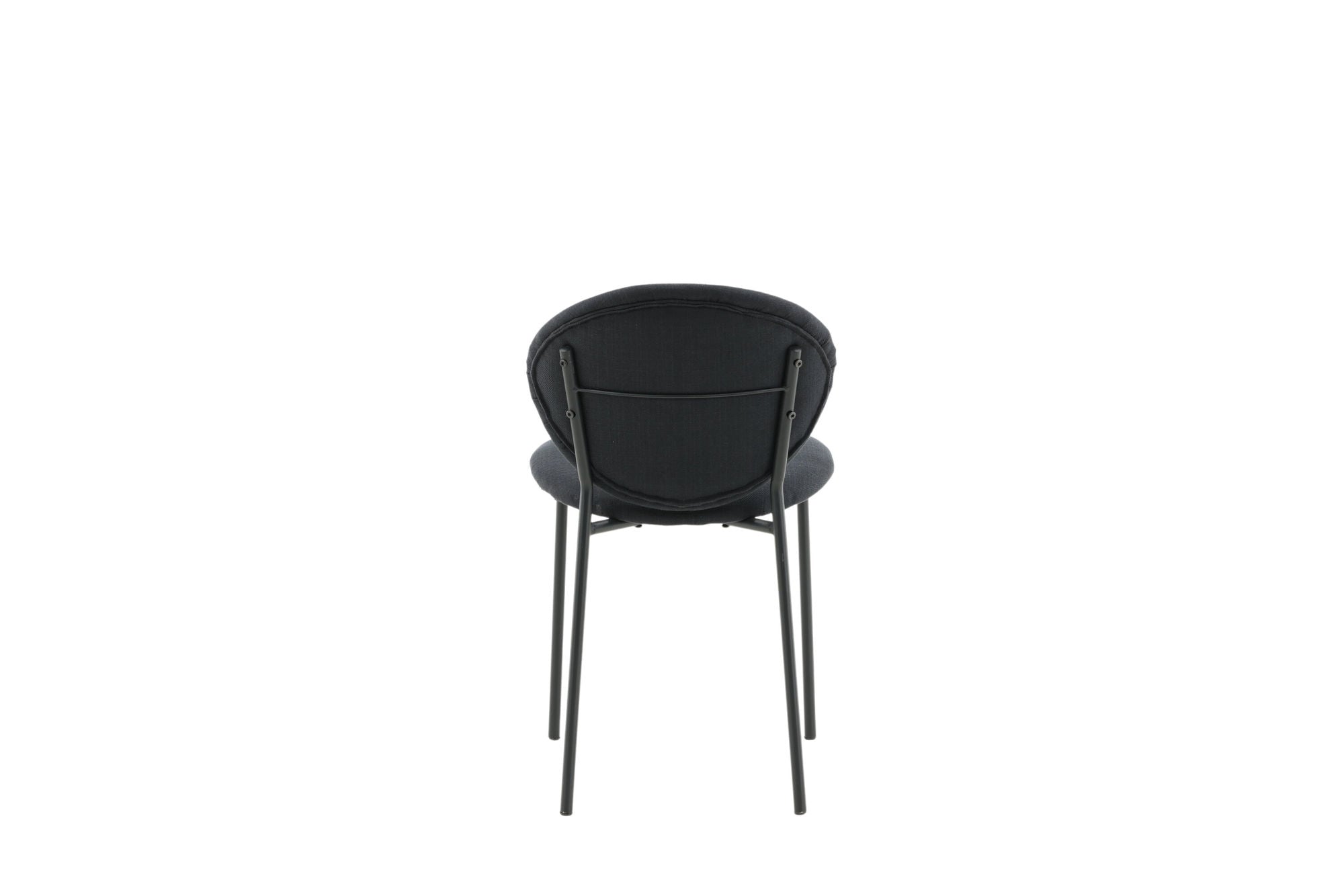 Venture Home Vault Spisebordsstol 2-pack - Black Legs - Black Fabric