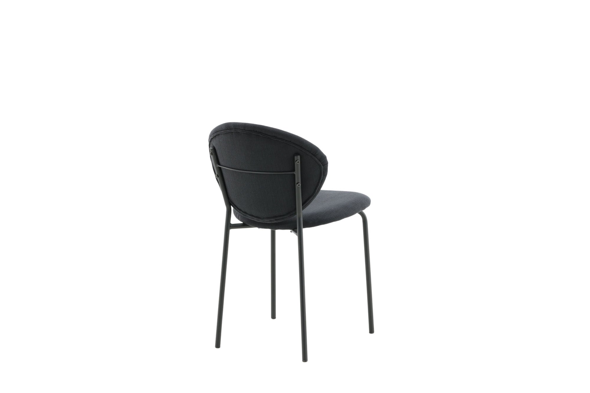 Venture Home Vault Spisebordsstol 2-pack - Black Legs - Black Fabric
