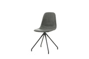 Venture Home Polar Spisebordsstol With Spin Function 2-pack - Black Legs - Black PU - Black Stitches