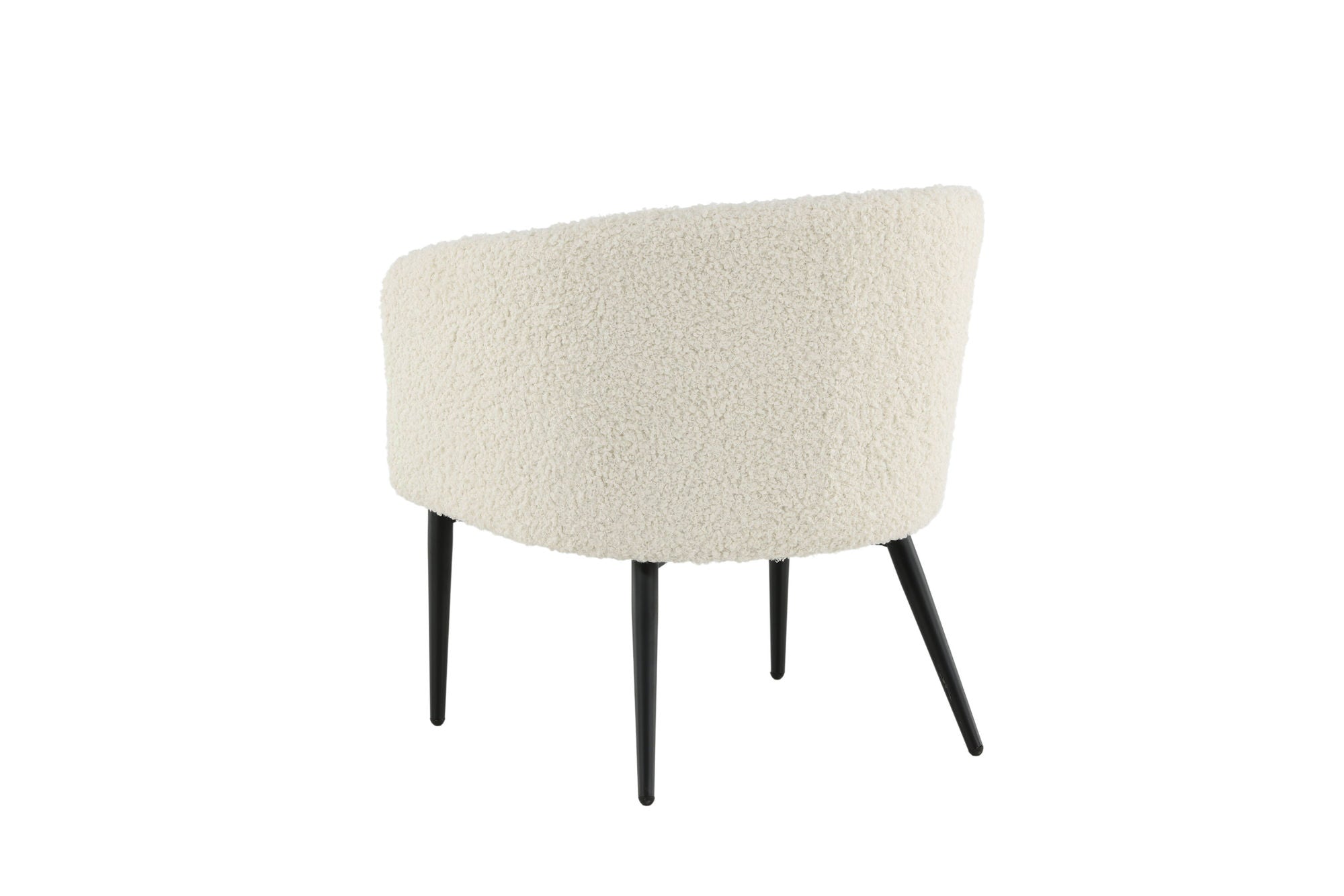Venture Home Fluffy Lounge stol - White / black legscc