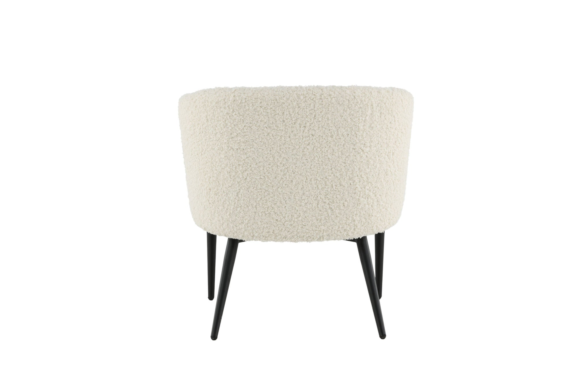 Venture Home Fluffy Lounge stol - White / black legscc