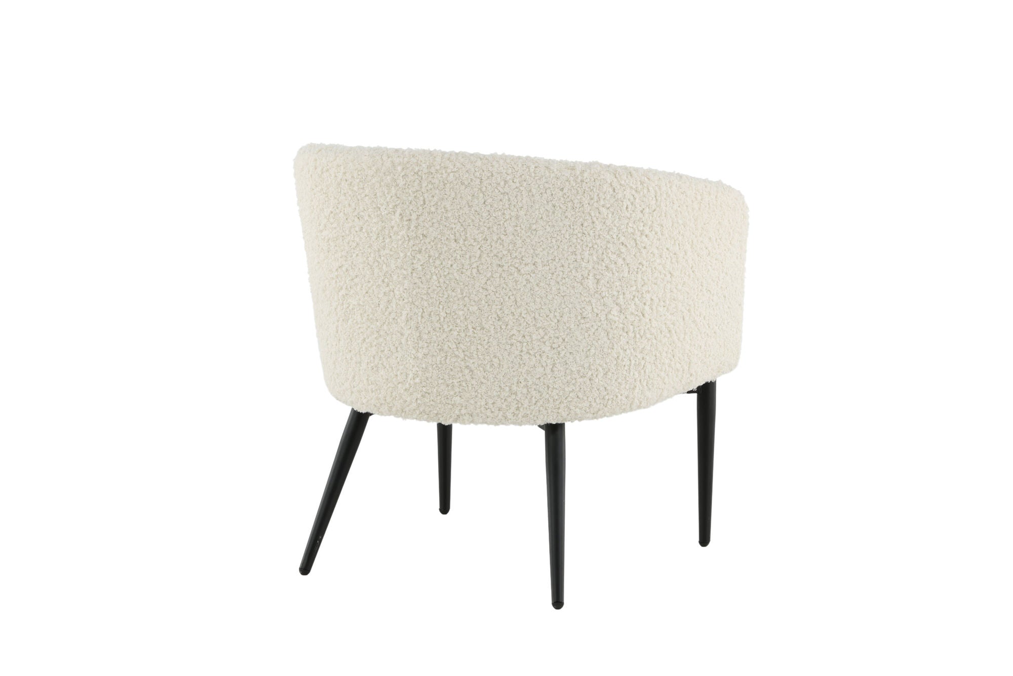 Venture Home Fluffy Lounge stol - White / black legscc