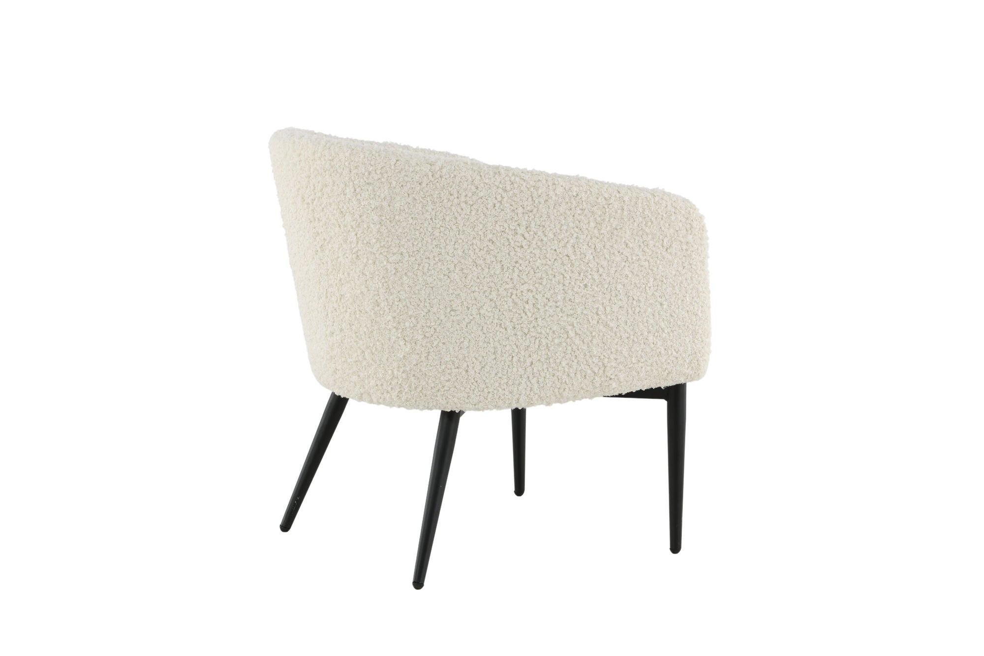 Venture Home Fluffy Lounge stol - White / black legscc