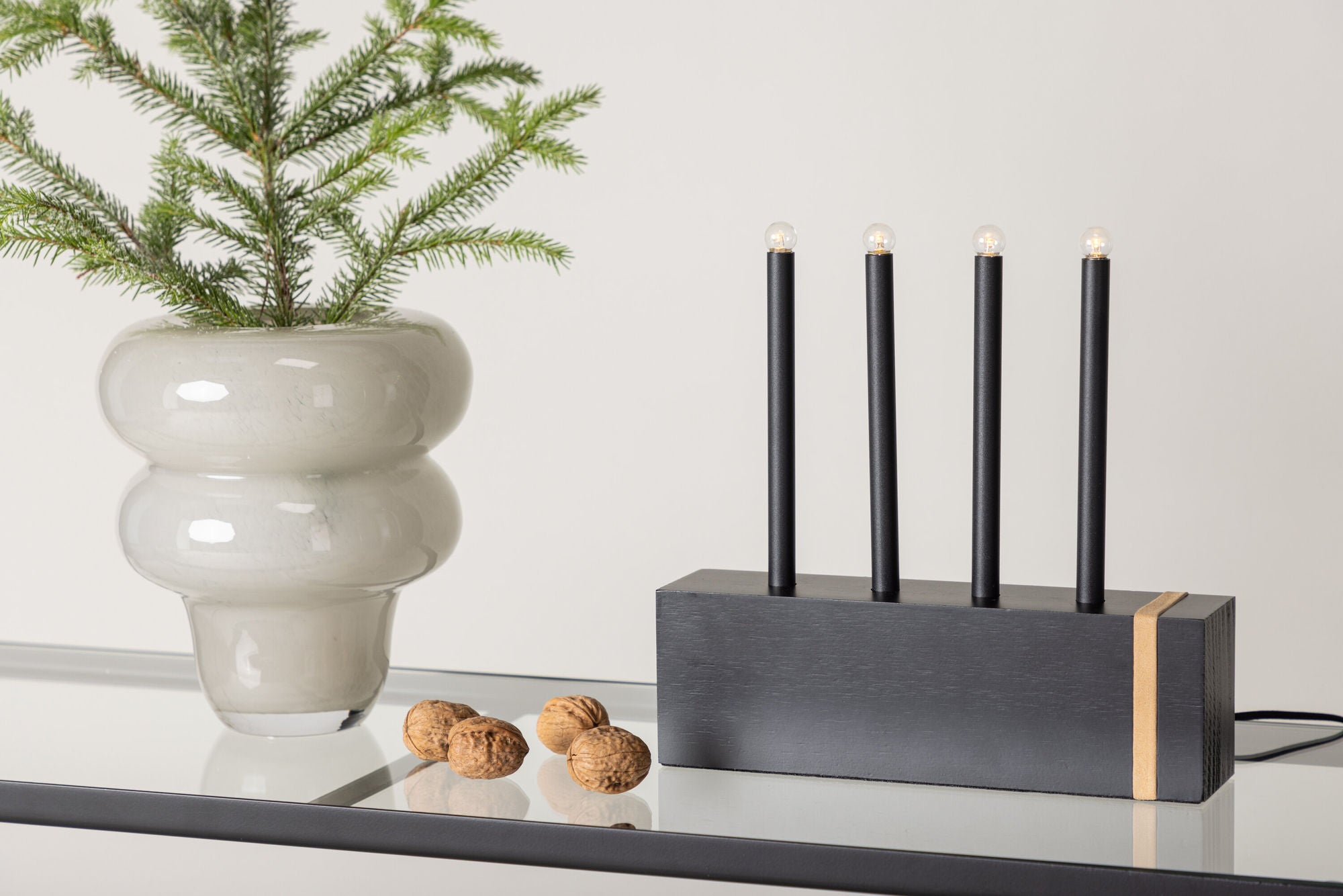 Venture Home Fjällberget Candlestick  - Black  /