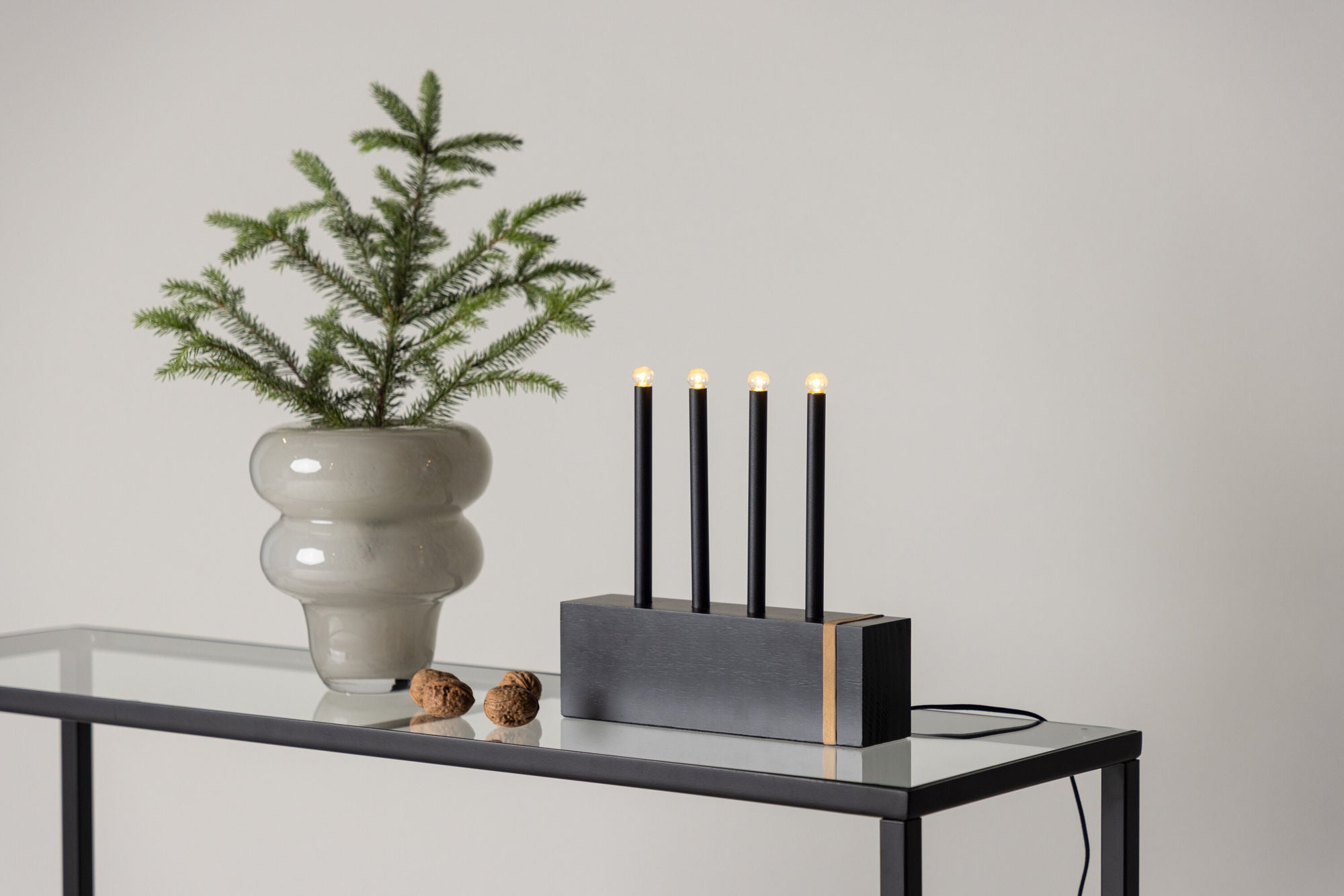 Venture Home Fjällberget Candlestick  - Black  /