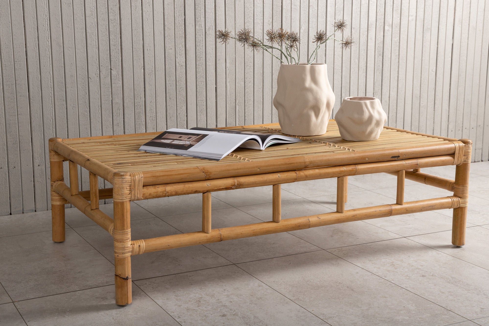 Venture Home Cane Sofa bord - 70*120cm Bamboo