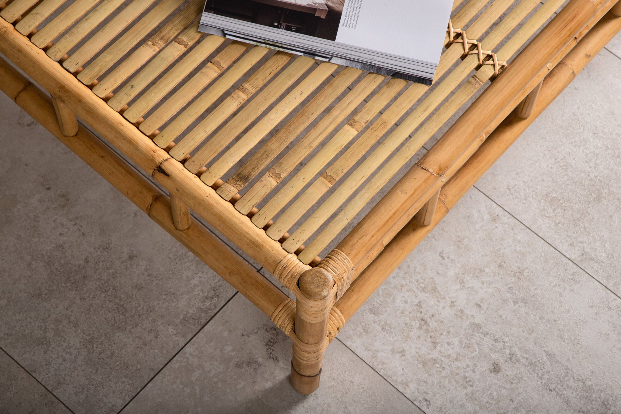 Venture Home Cane Sofa bord - 70*120cm Bamboo