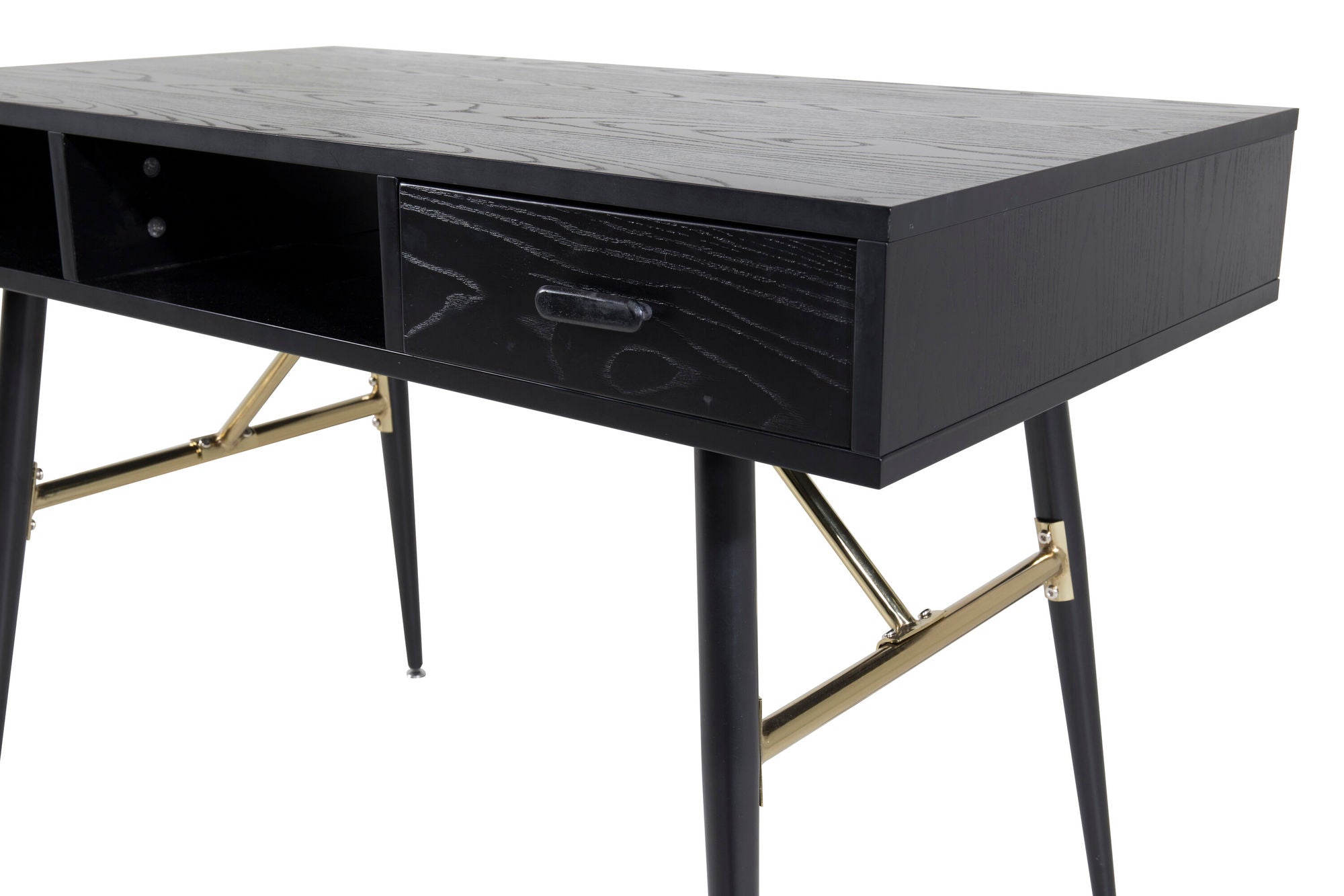Venture Home Gold skrivebord top Black veneer