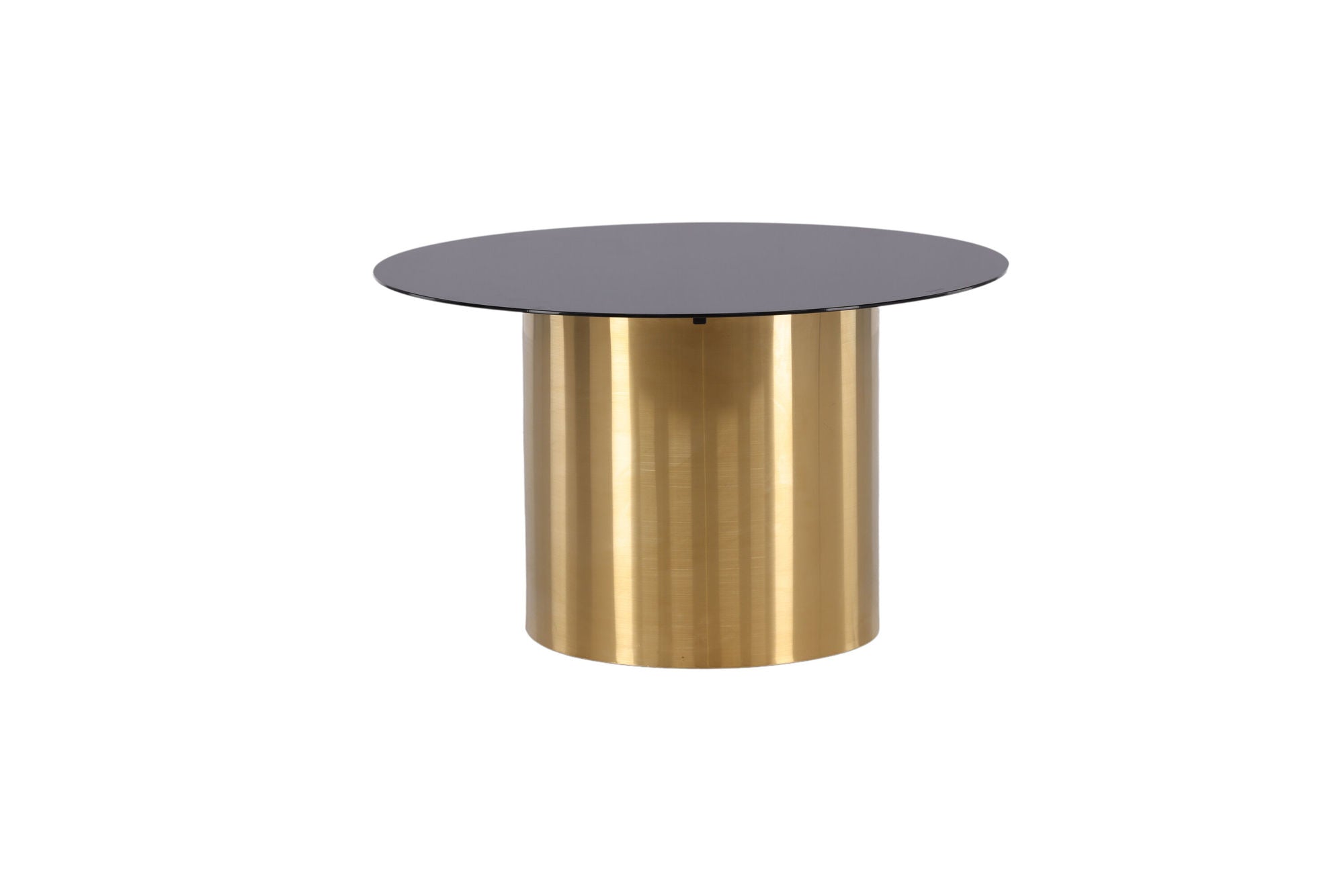 Furniture Fashion Ystad - Sofa bord - Smoked Glass / Shiny Brass