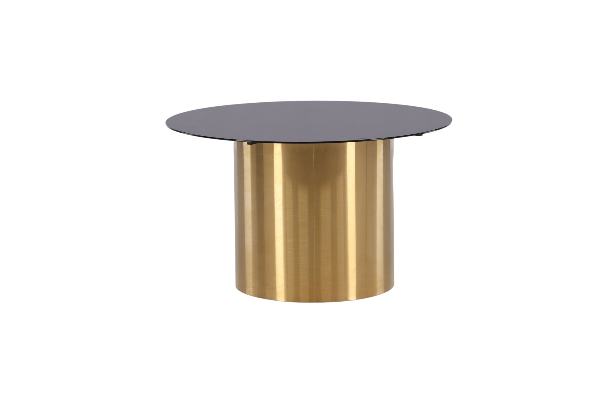 Furniture Fashion Ystad - Sofa bord - Smoked Glass / Shiny Brass