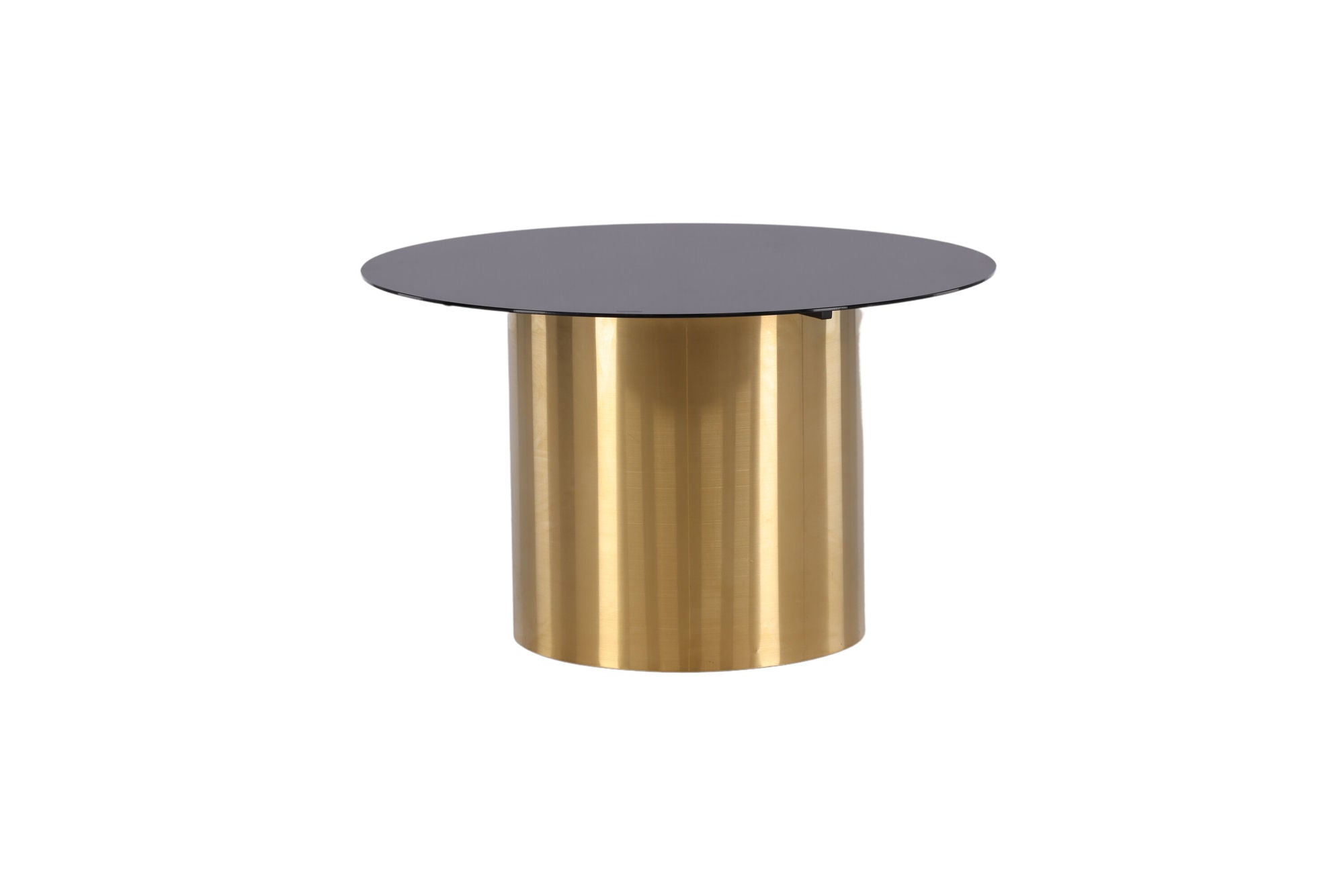 Furniture Fashion Ystad - Sofa bord - Smoked Glass / Shiny Brass