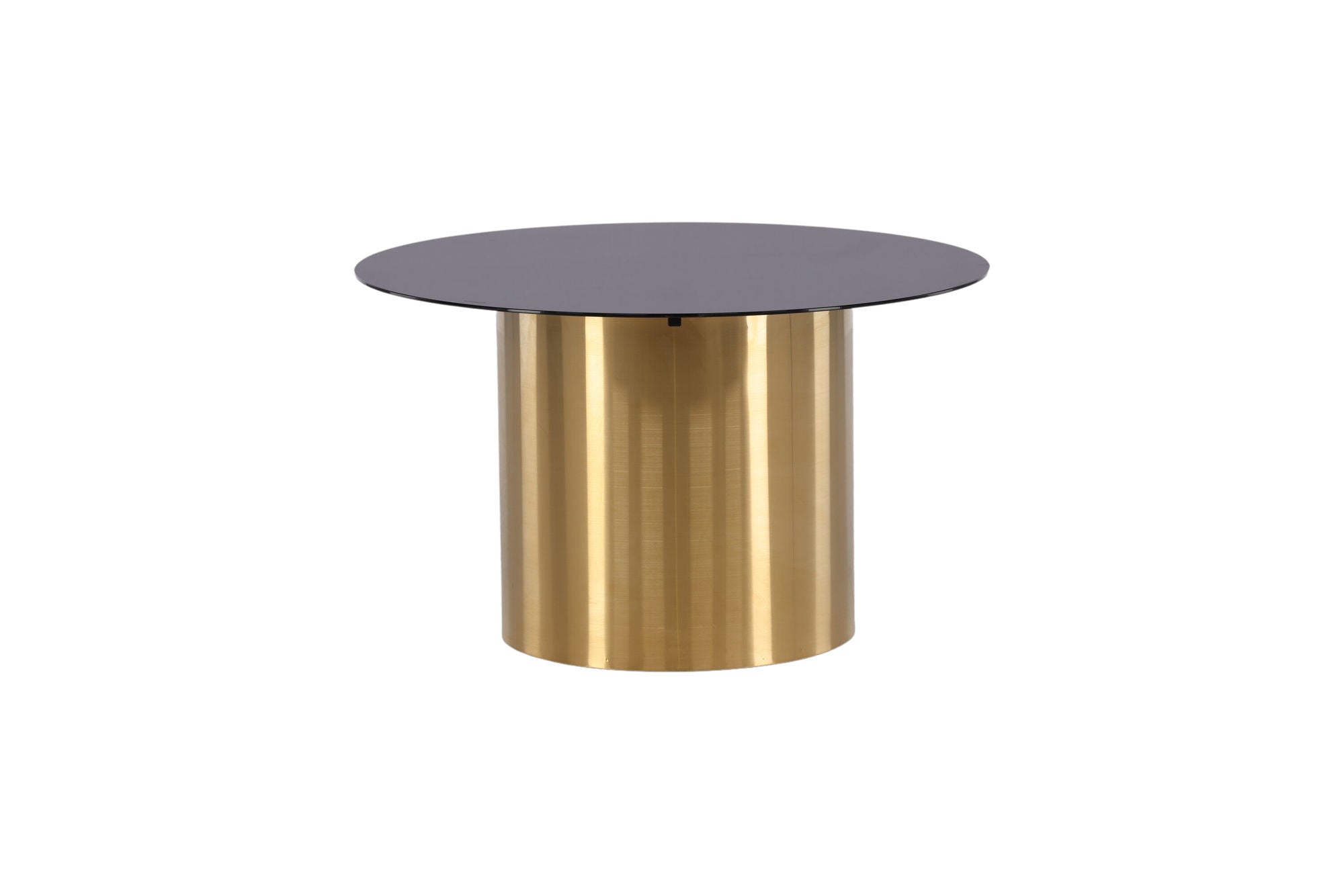 Furniture Fashion Ystad - Sofa bord - Smoked Glass / Shiny Brass