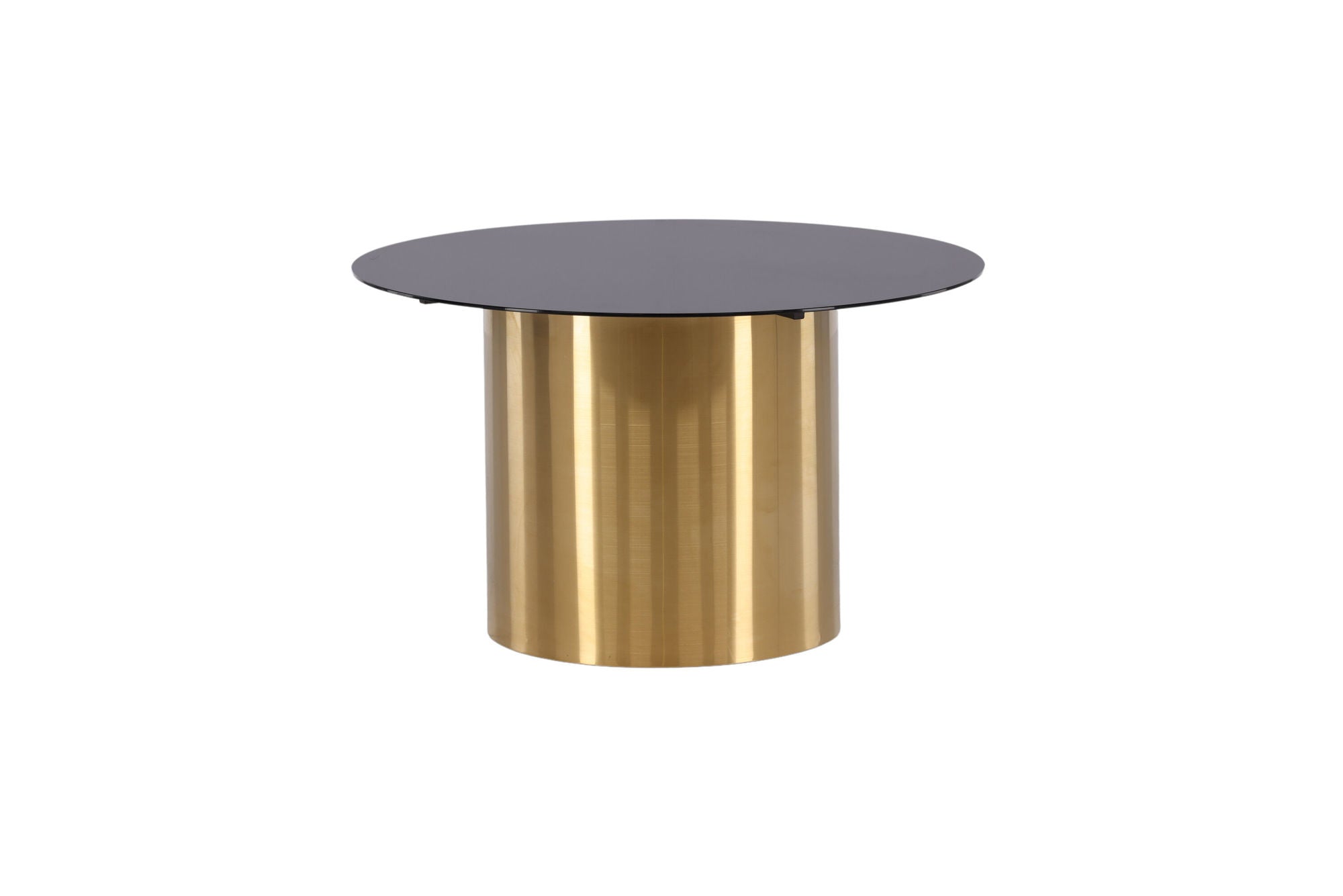 Furniture Fashion Ystad - Sofa bord - Smoked Glass / Shiny Brass