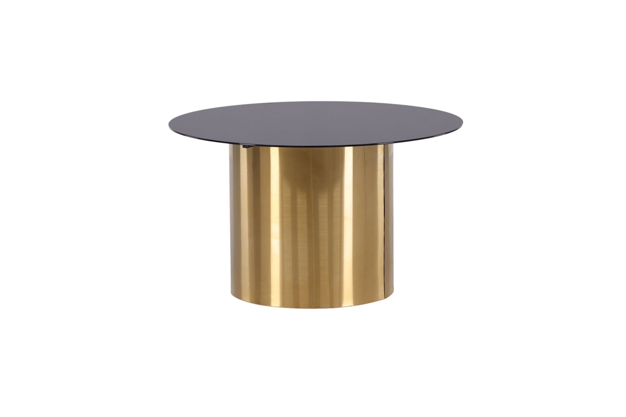 Furniture Fashion Ystad - Sofa bord - Smoked Glass / Shiny Brass