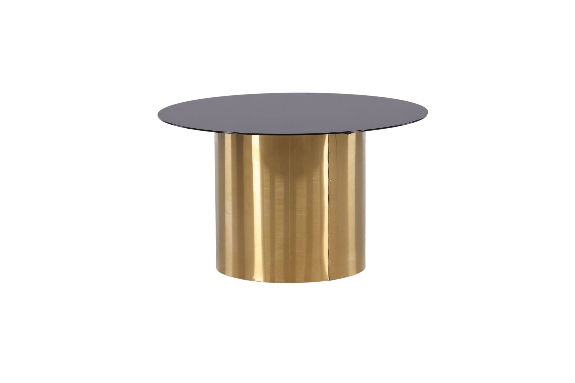 Furniture Fashion Ystad - Sofa bord - Smoked Glass / Shiny Brass