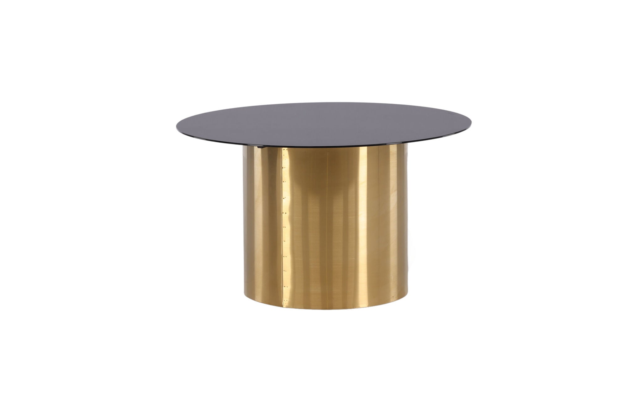 Furniture Fashion Ystad - Sofa bord - Smoked Glass / Shiny Brass