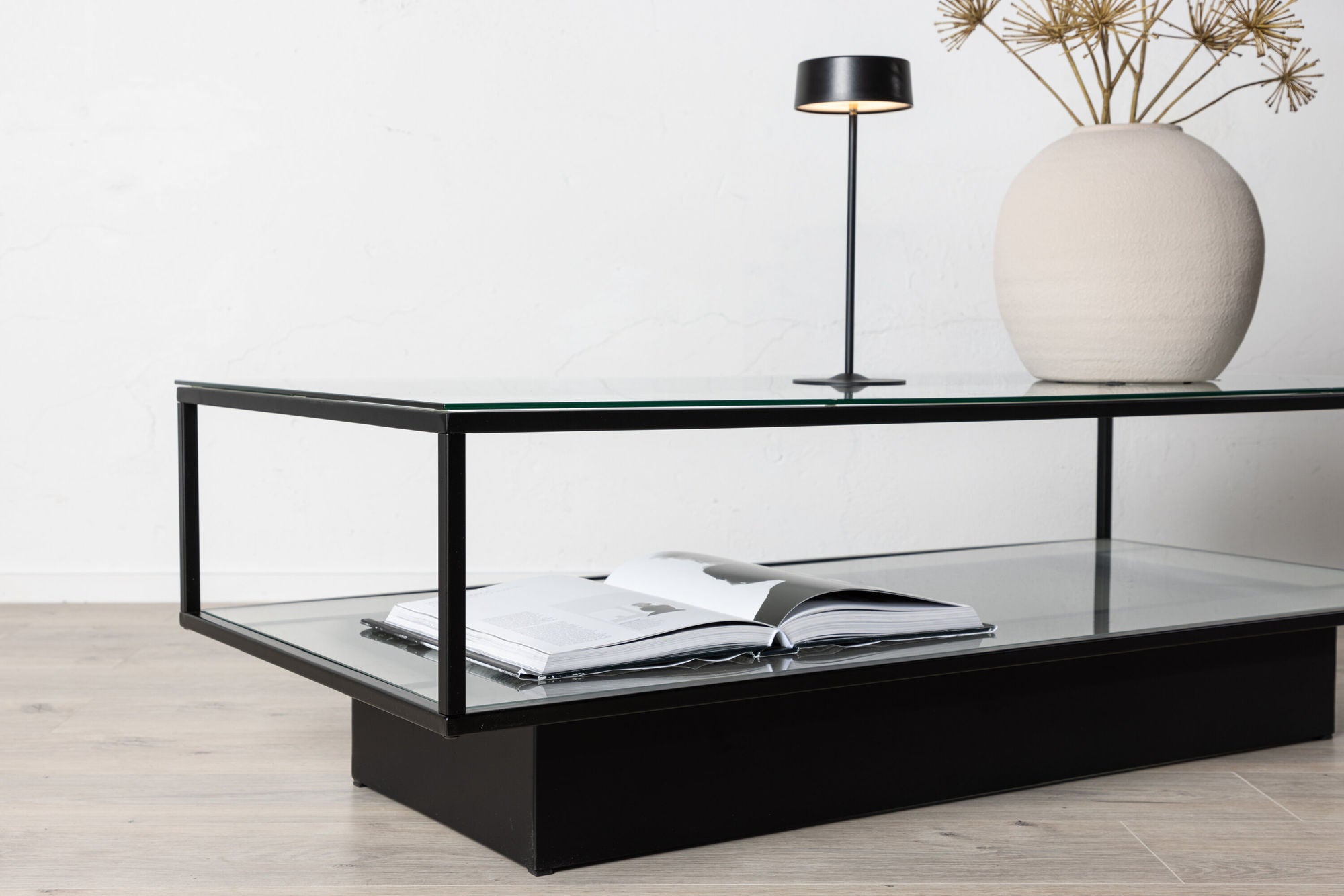 Furniture Fashion Maglehem - Sofa bord - Glass / Black