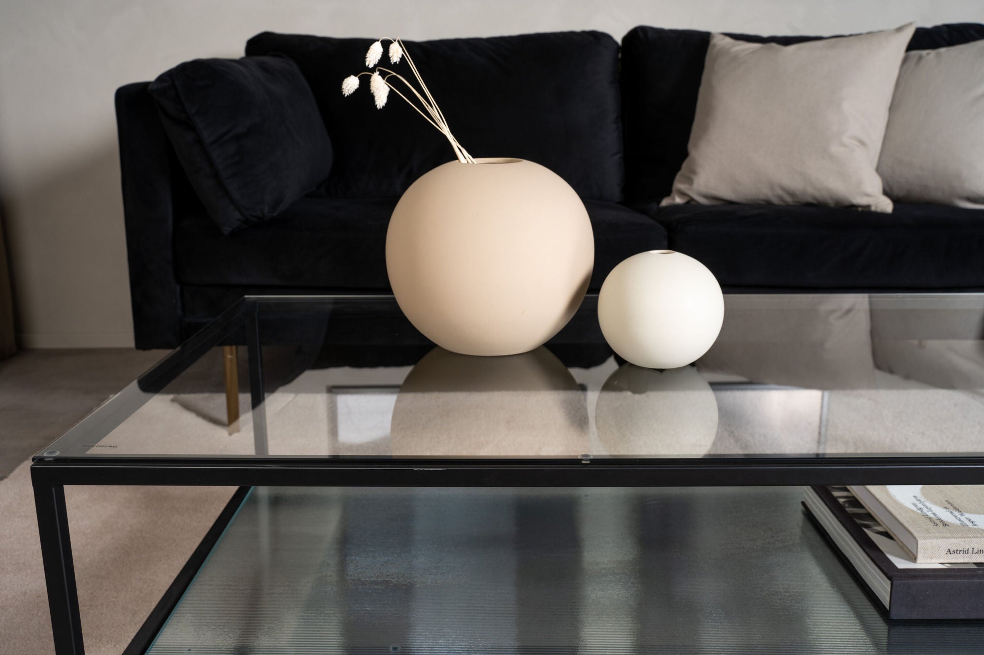 Furniture Fashion Maglehem - Sofa bord - Glass / Black