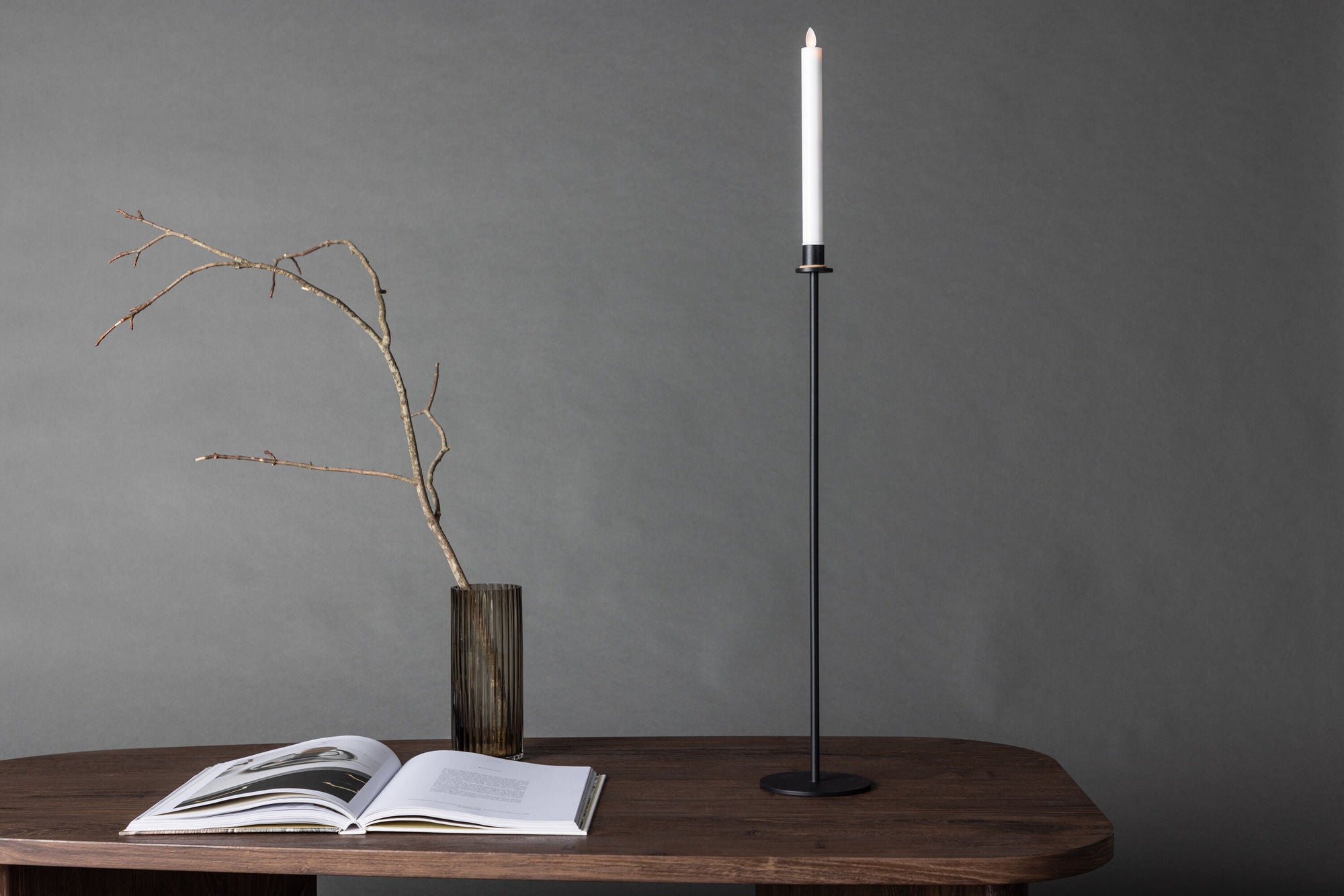 Venture Home Högehall H79cm Candlestick  - Black  /