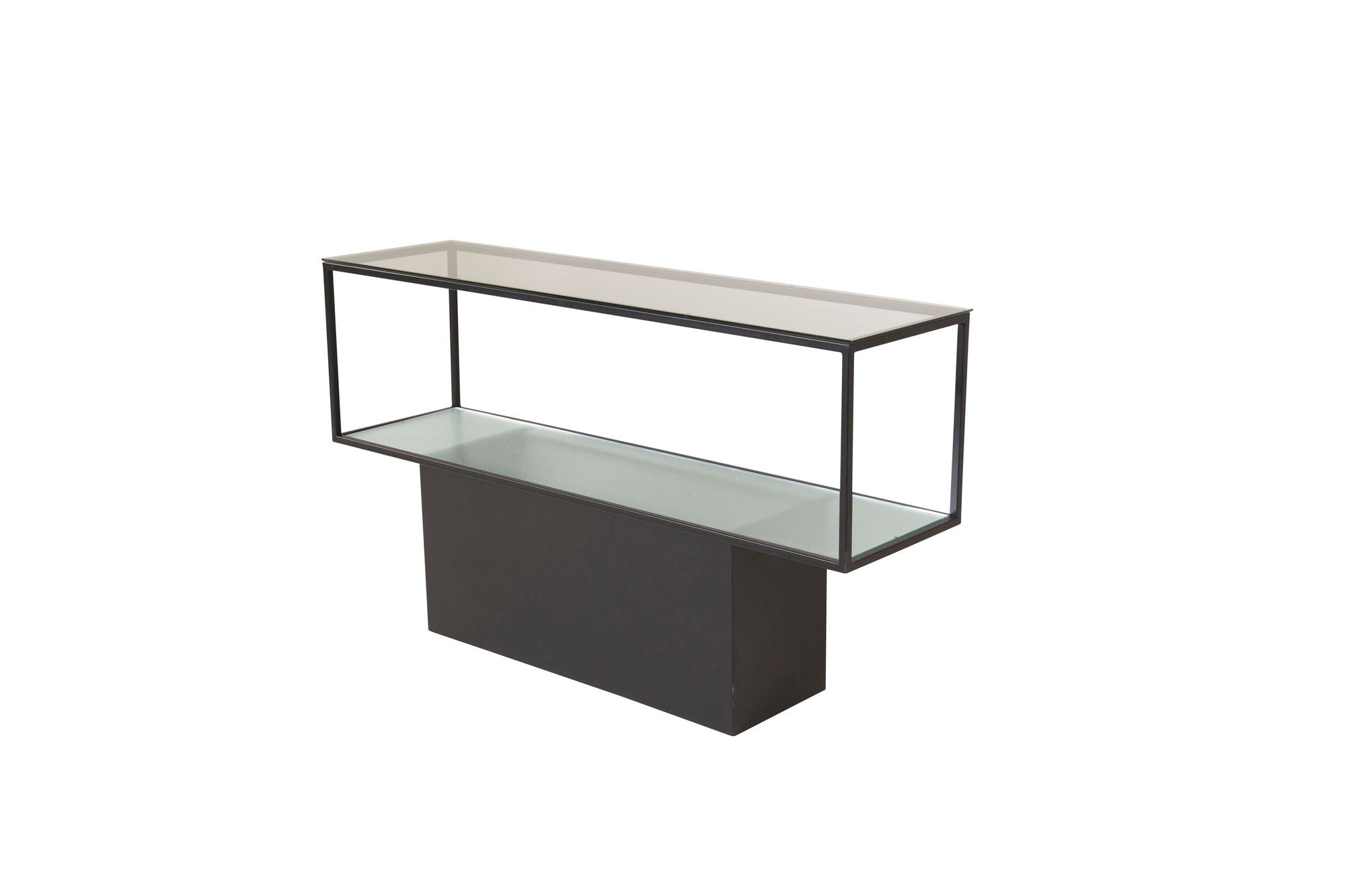 Furniture Fashion Maglehem - reol - Glass / Black