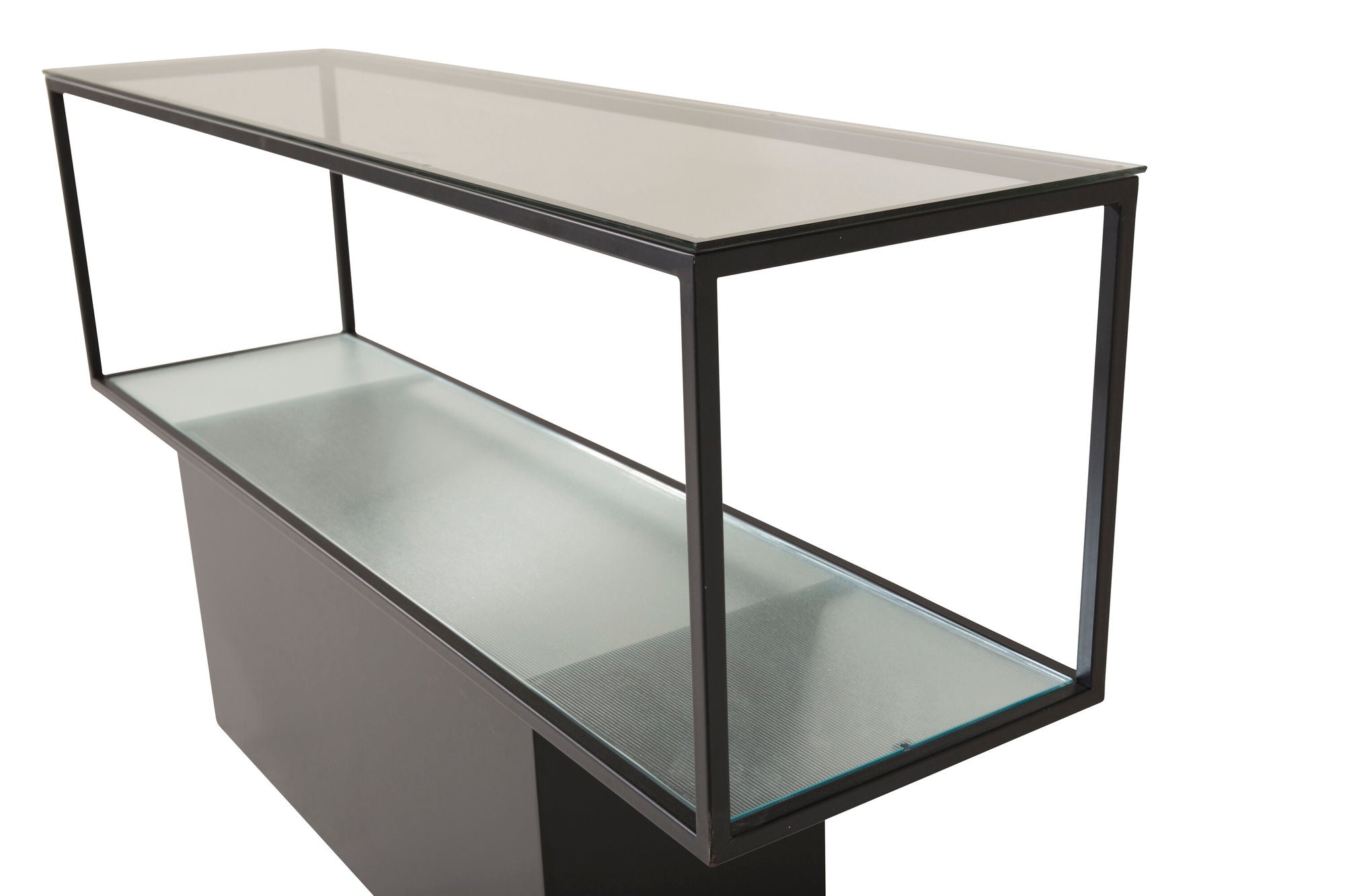 Furniture Fashion Maglehem - reol - Glass / Black