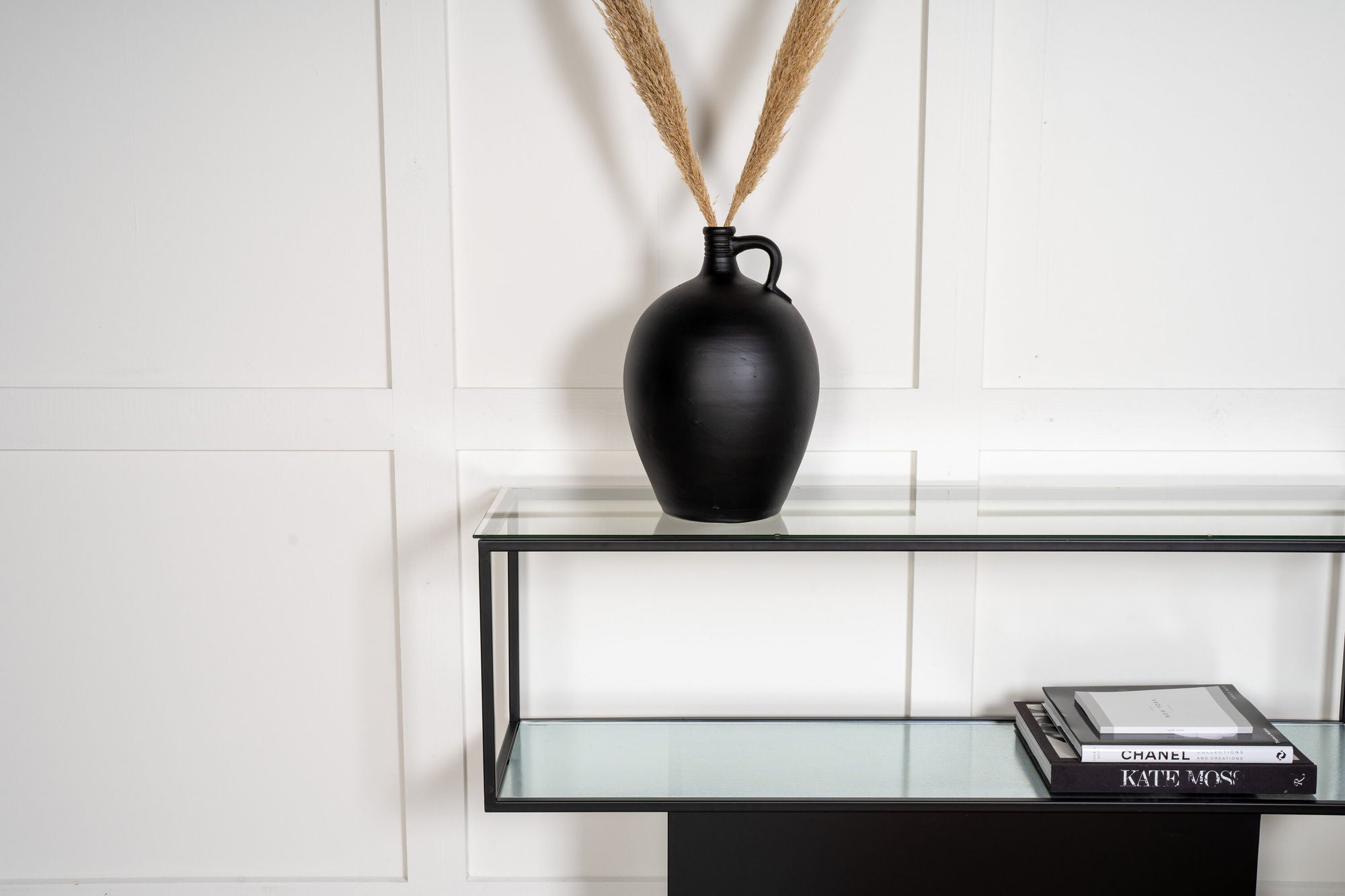 Furniture Fashion Maglehem - reol - Glass / Black