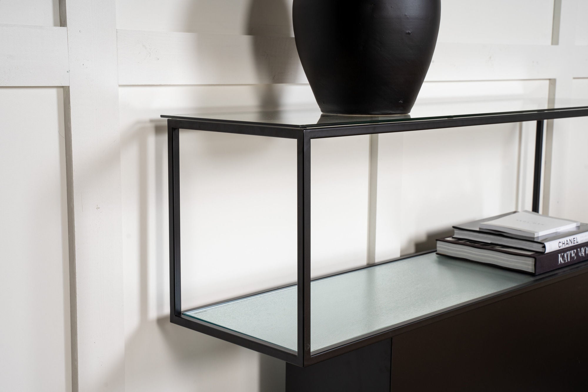 Furniture Fashion Maglehem - reol - Glass / Black