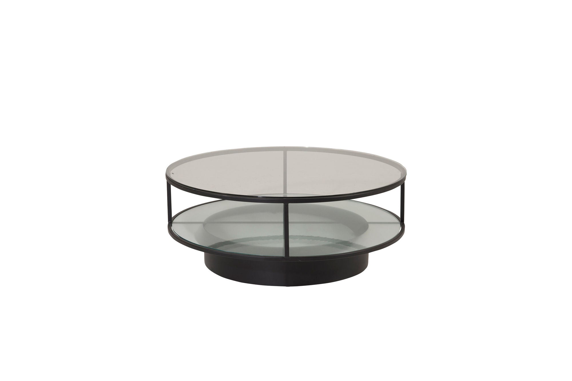 Furniture Fashion Falsterbo - Sofa bord rund - Glass / Black