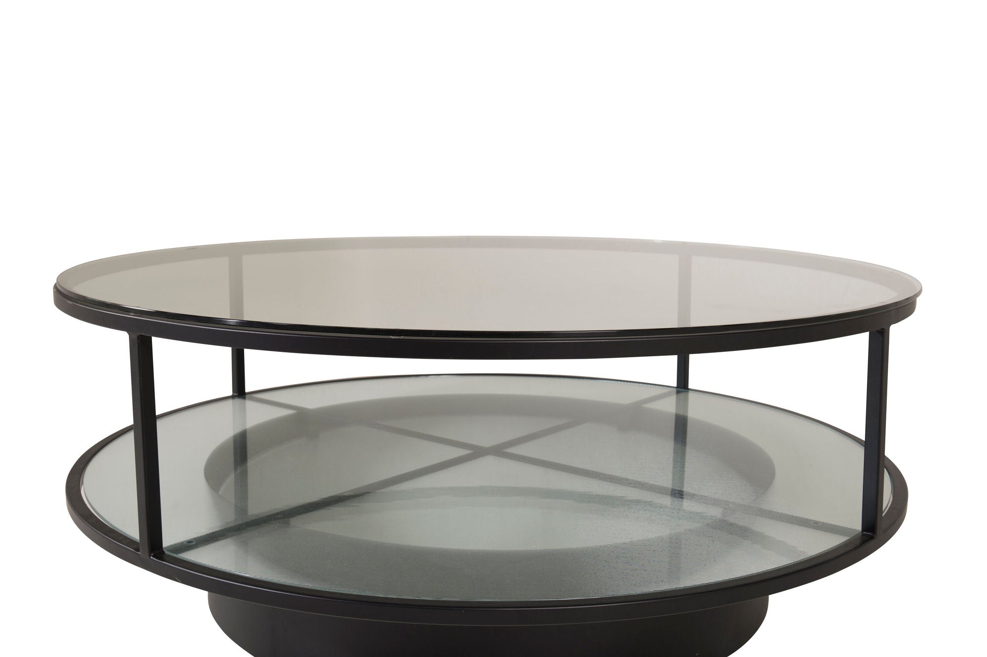 Furniture Fashion Falsterbo - Sofa bord rund - Glass / Black