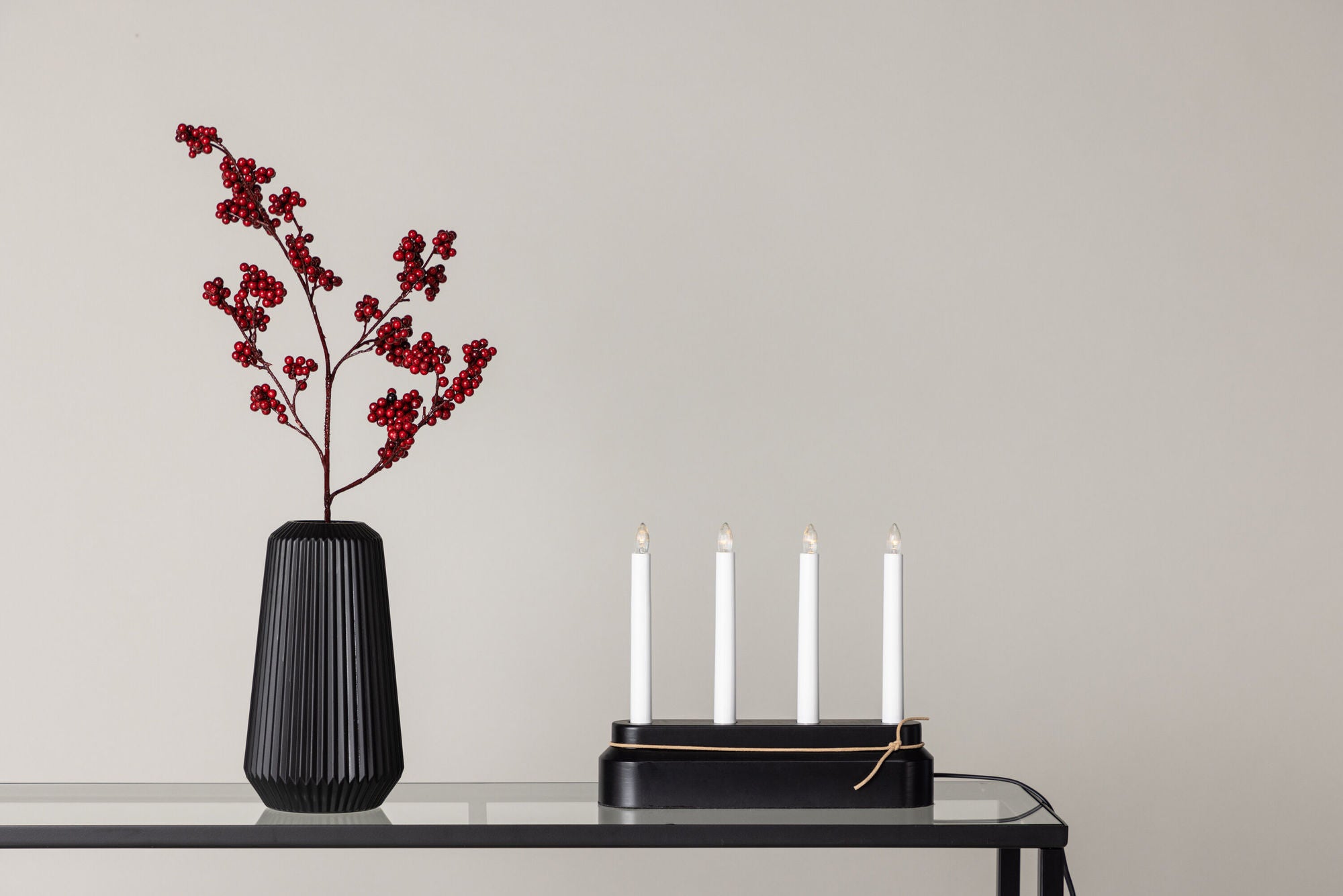 Venture Home Näsfjället Candlestick  - Black  /