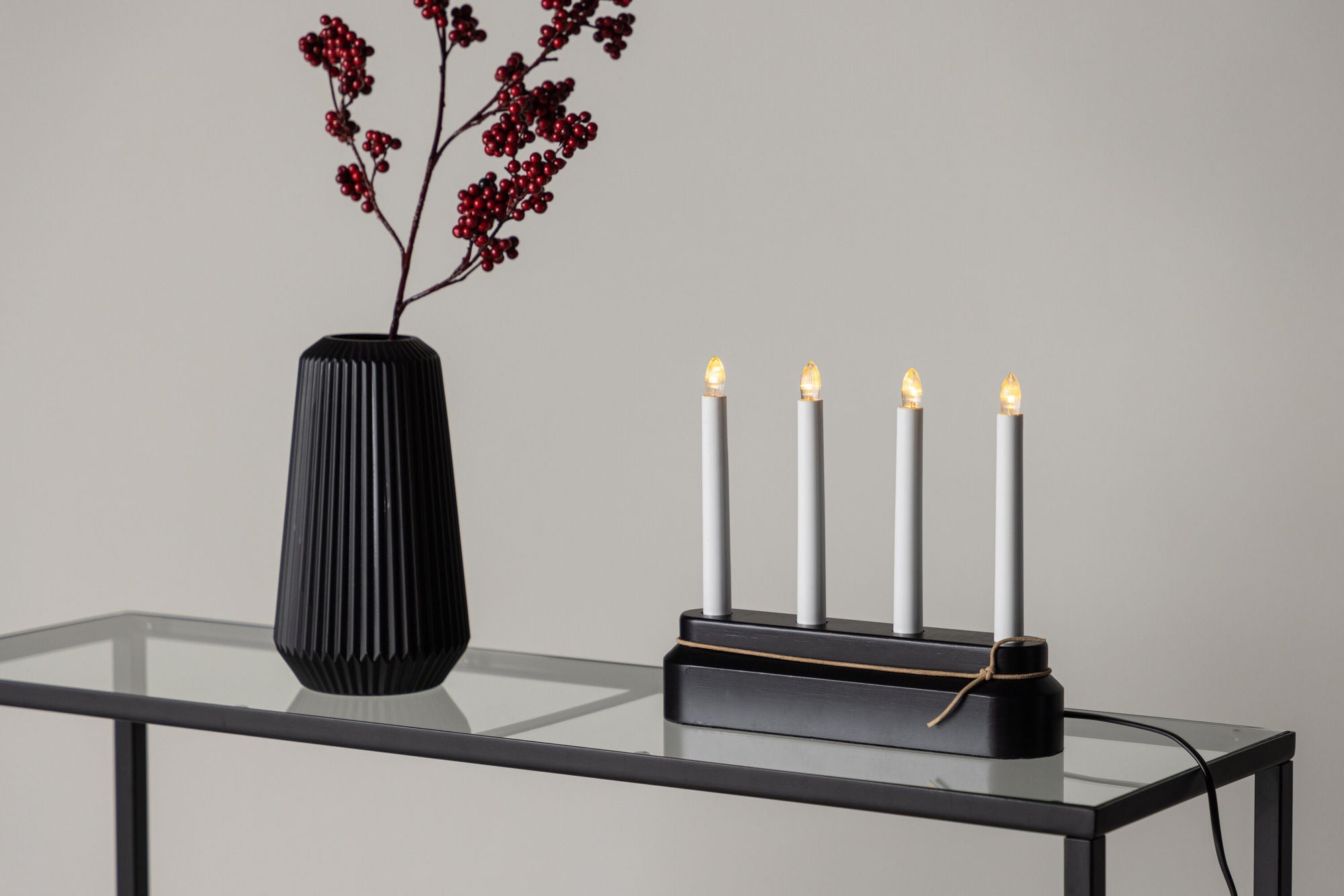 Venture Home Näsfjället Candlestick  - Black  /