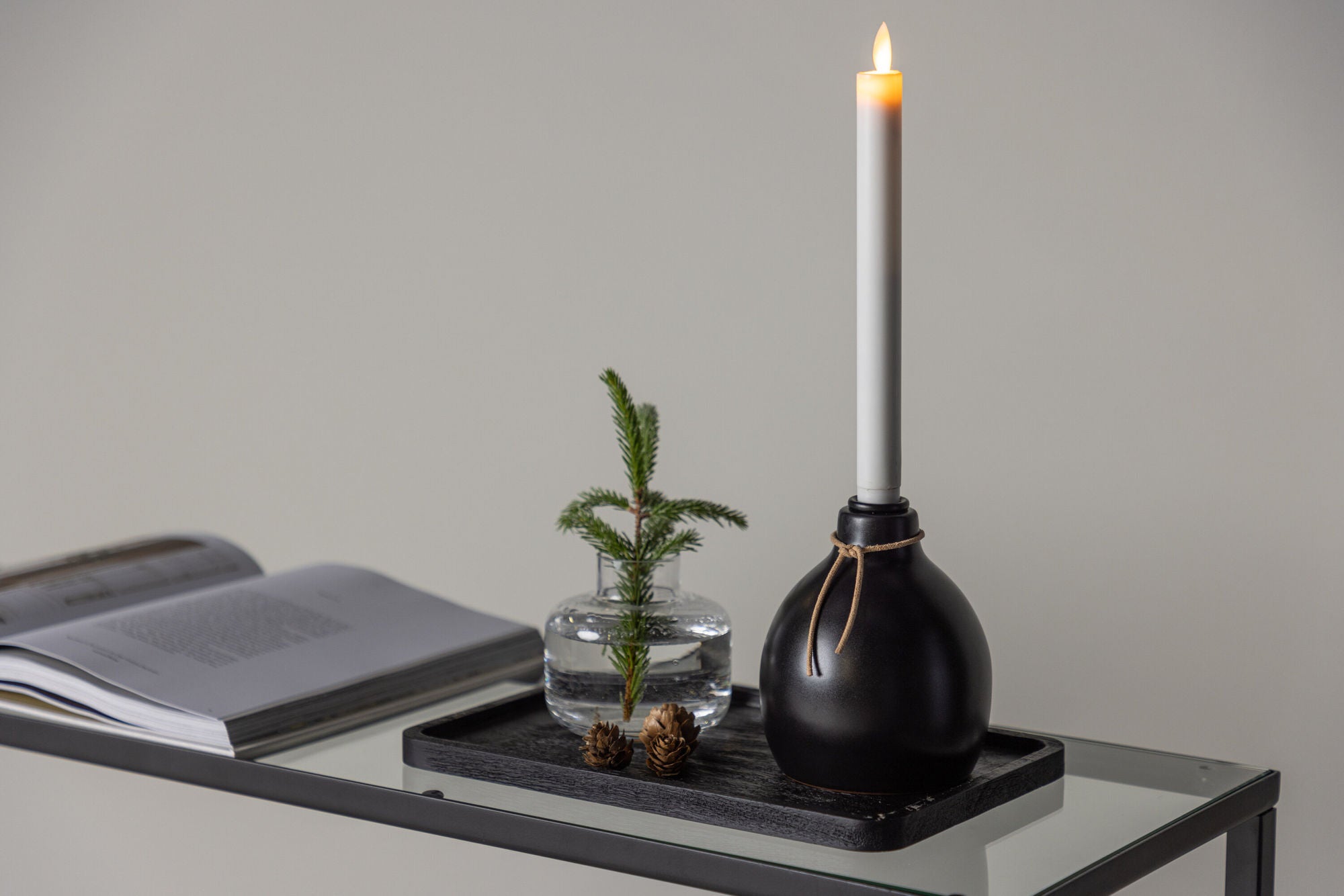 Venture Home Ulricehamn Candlestick 12cm - Black  /