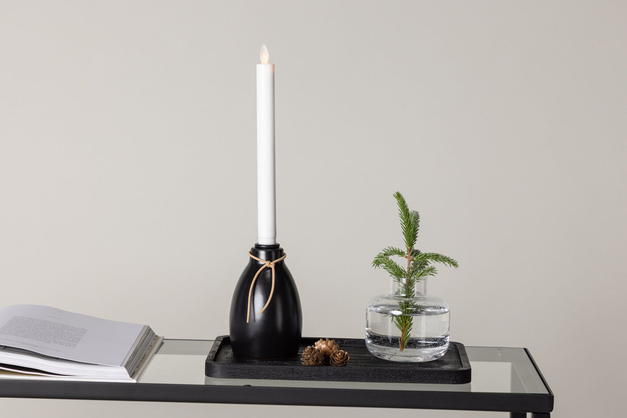 Venture Home Ulricehamn Candlestick  9cm - Black  /