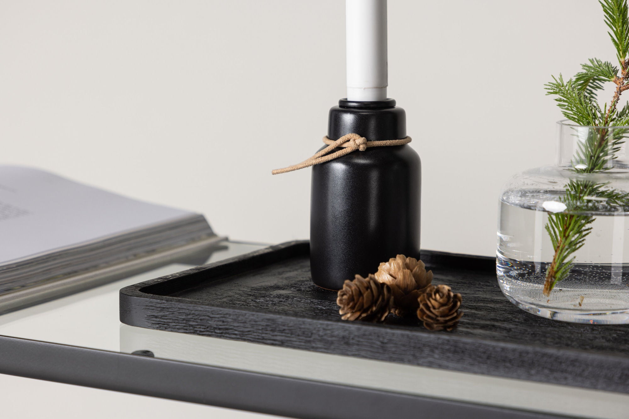 Venture Home Ulricehamn Candlestick 6cm - Black  /