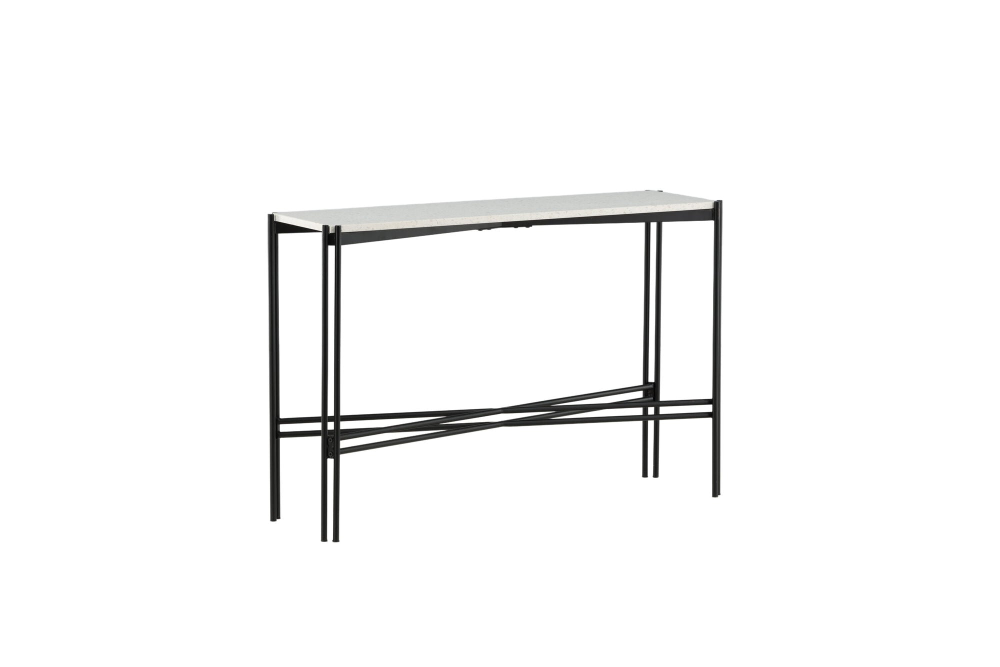 Venture Home Razzia Side bord 110*30*75 White Terazzo / Black