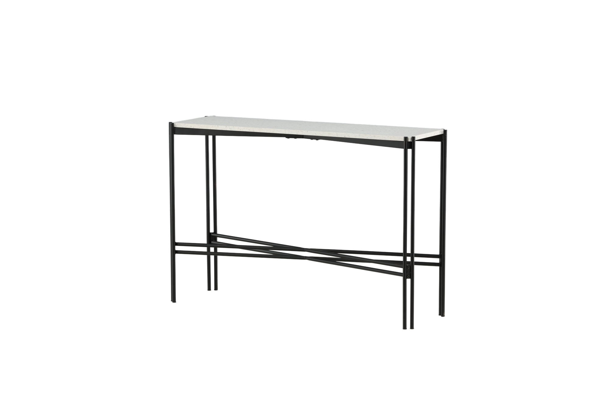 Venture Home Razzia Side bord 110*30*75 White Terazzo / Black