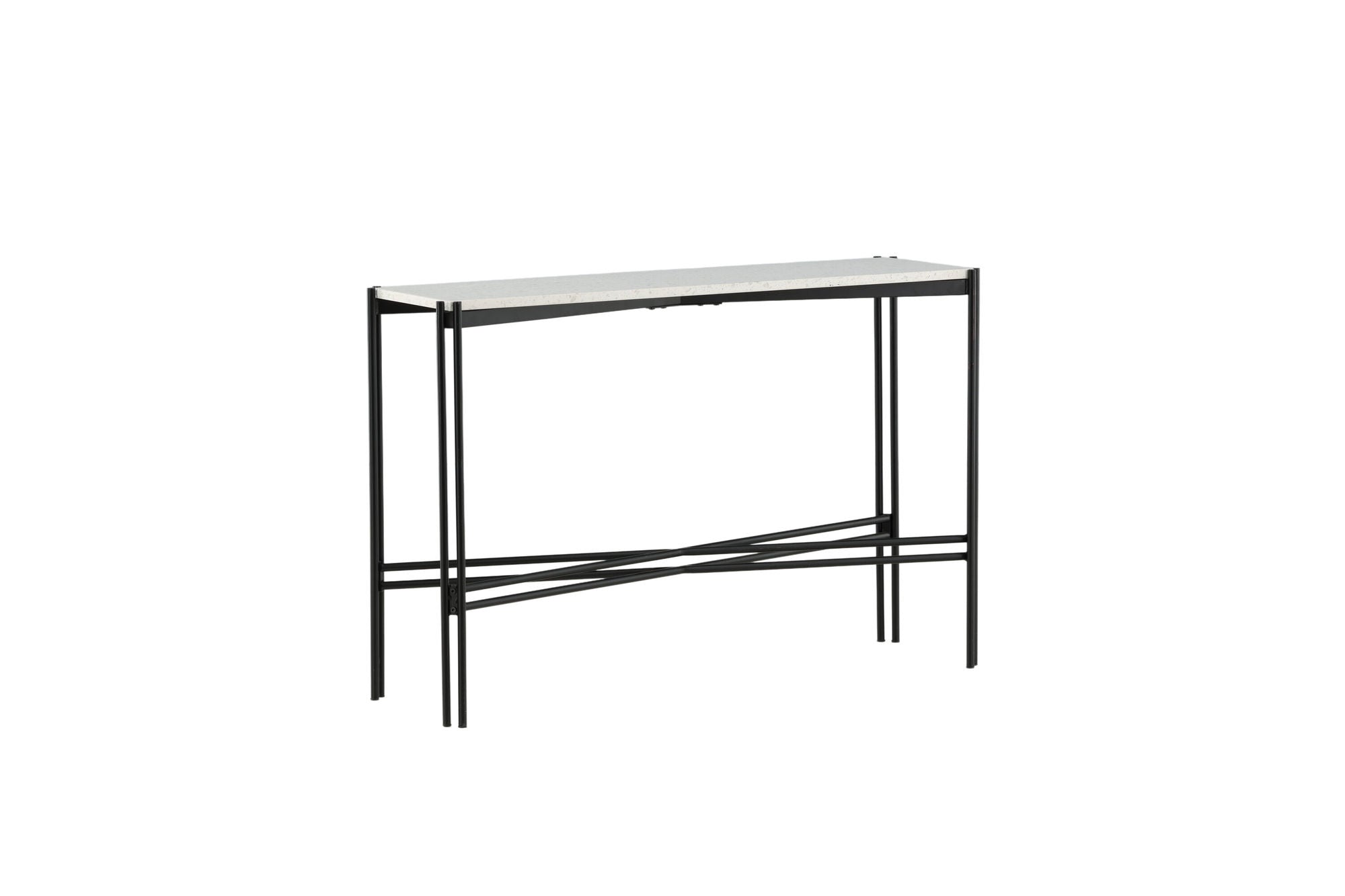 Venture Home Razzia Side bord 110*30*75 White Terazzo / Black