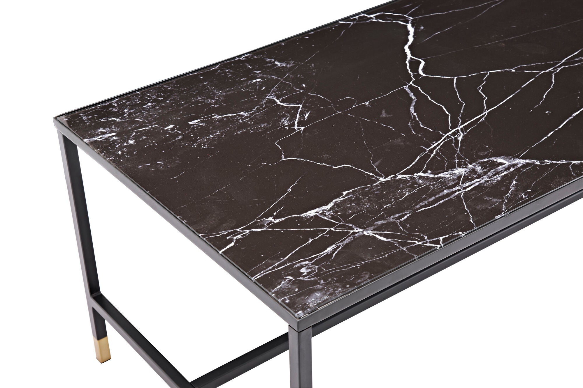 Venture Home Dipp Sofa bord 130*60 - Black / Brass