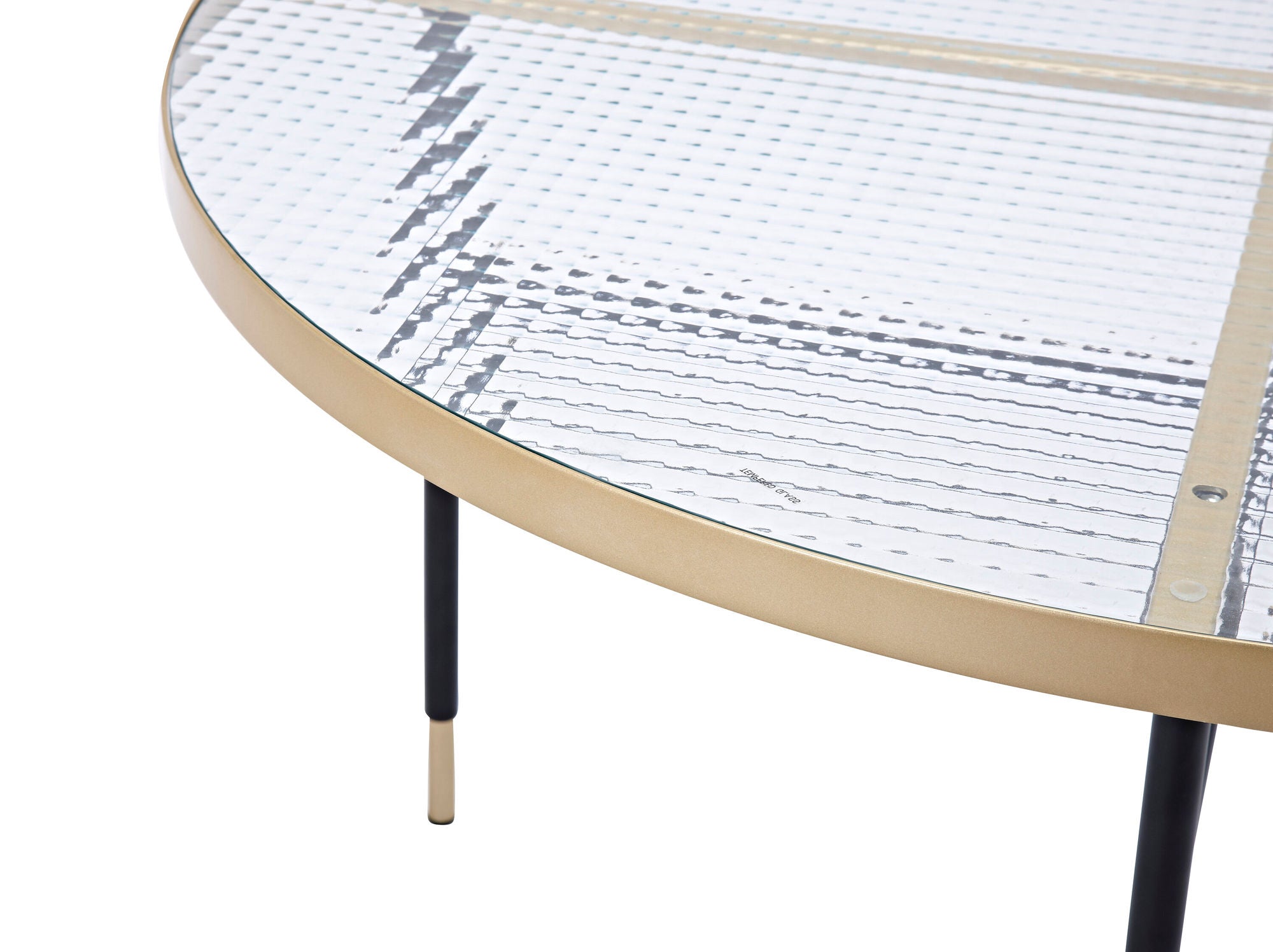 Venture Home Bubbles Sofa bord ø98 - Brass / Pressed Glass