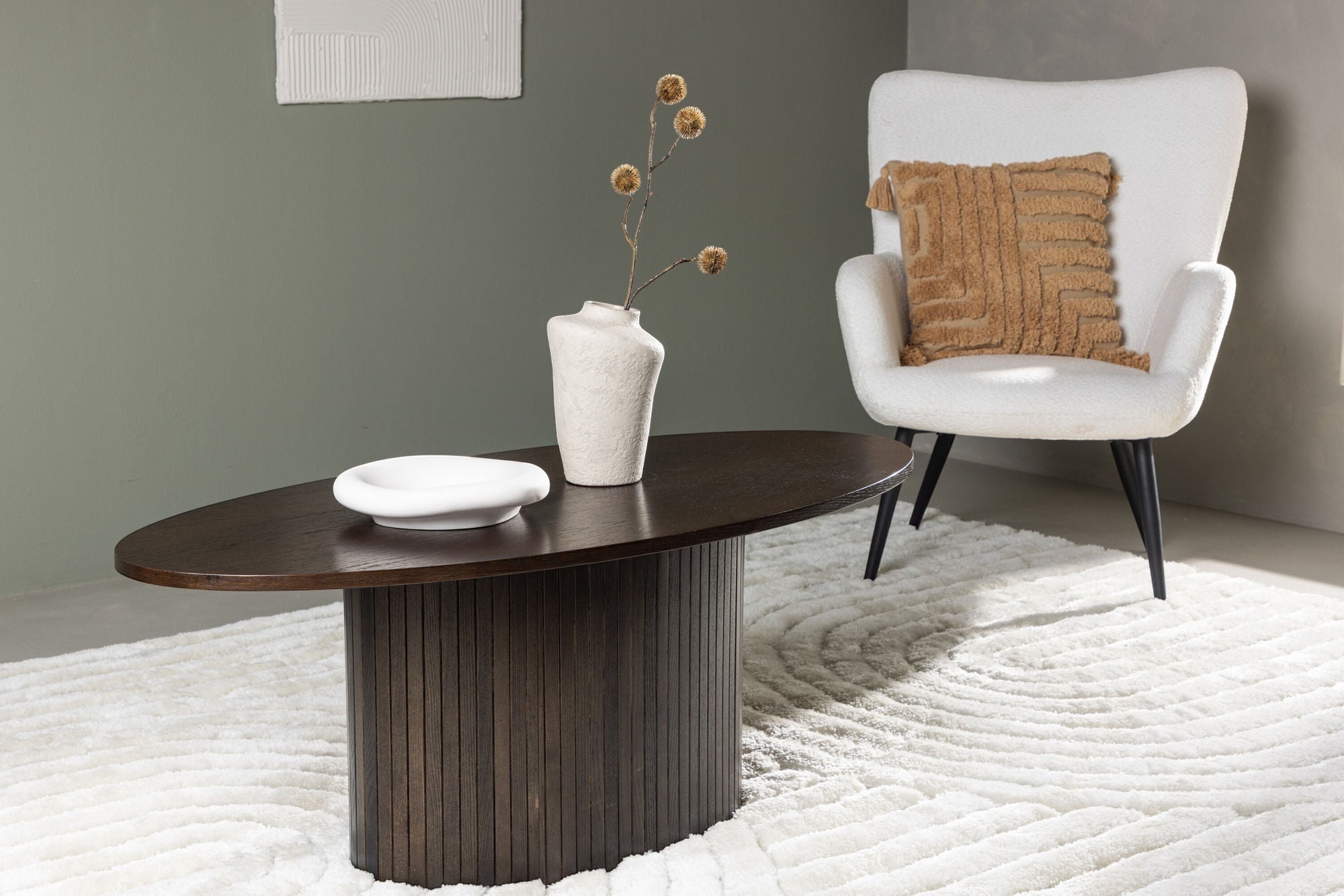 Venture Home Bianca Oval Sofa bord - / Mocca