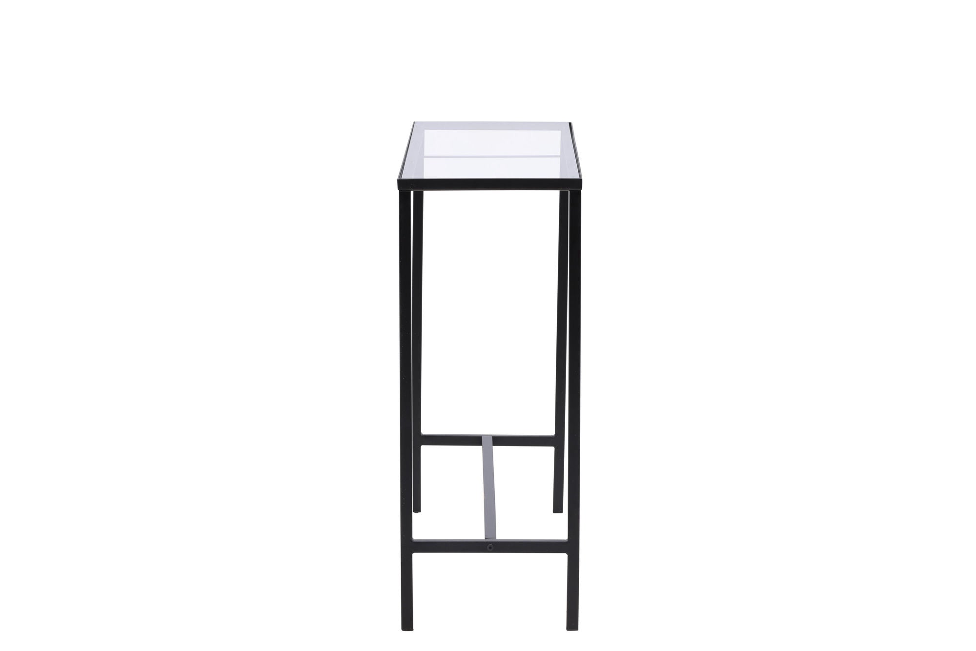 Venture Home Dipp Side bord - Black / Clear glass